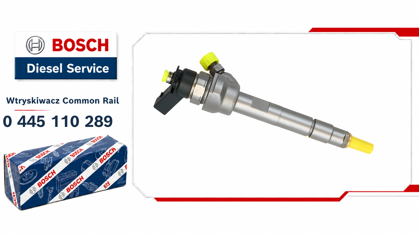 Wtryskiwacz Bosch Common Rail 0445110289 do wybranych silników BMW i MINI N47.