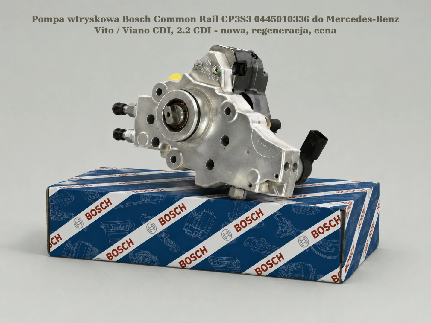 Pompa wtryskowa Bosch Common Rail CP3S3 0445010336 do Mercedes-Benz Vito / Viano CDI, 2.2 CDI Pompa wtryskowa Bosch Common Rail CP3S3 0445010336 do Mercedes-Benz Vito / Viano CDI, 2.2 CDI - nowa, regeneracja, cena