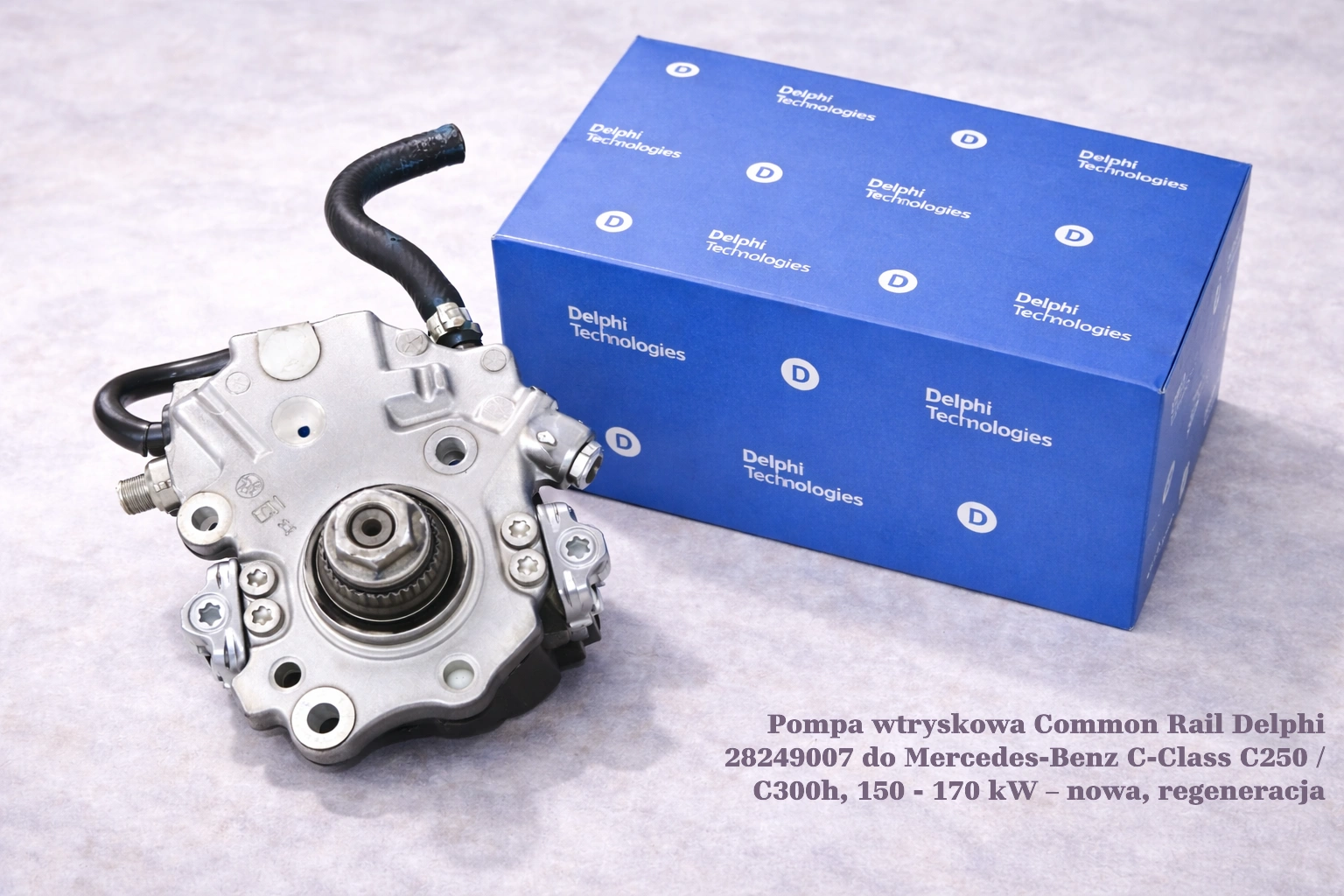 Pompa wtryskowa Common Rail Delphi 28249007 do Mercedes-Benz C-Class C250 / C300h, 150 - 170 kW Pompa wtryskowa Common Rail Delphi 28249007 do Mercedes-Benz C-Class C250 / C300h, 150 - 170 kW – nowa, regeneracja