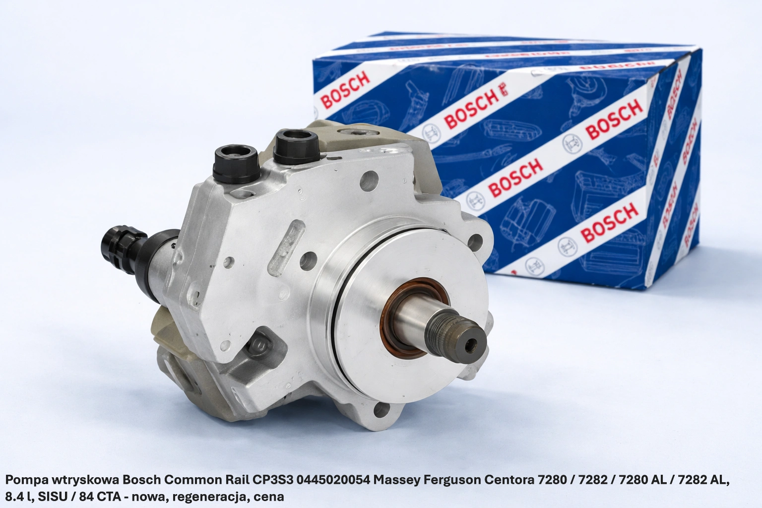 Pompa wtryskowa Bosch Common Rail CP3S3 0445020054 Massey Ferguson Centora 7280 / 7282 / 7280 AL / 7282 AL, 8.4 l, SISU / 84 CTA - nowa, regeneracja, cena