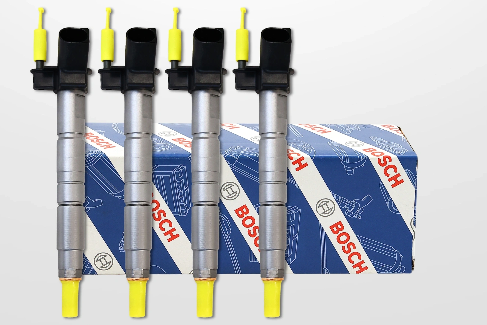 Komplet wtryskiwaczy Bosch 0445116024 do BMW Komplet wtryskiwaczy Bosch 0445116024 na opakowaniu