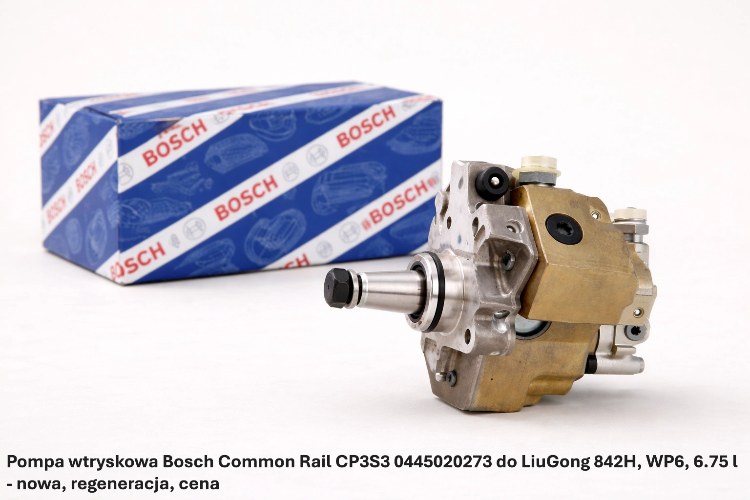 Pompa wtryskowa Bosch Common Rail CP3S3 0445020273 do LiuGong 842H, WP6, 6.75 l Pompa wtryskowa Bosch Common Rail CP3S3 0445020273 do LiuGong 842H, WP6, 6.75 l - nowa, regeneracja, cena