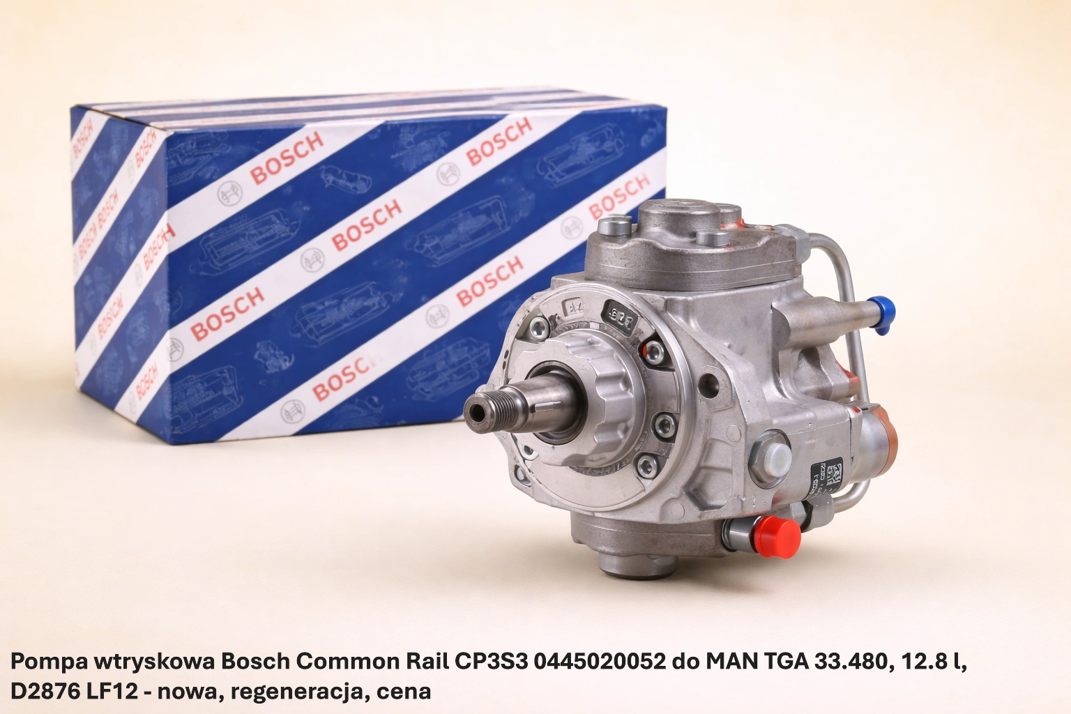 Pompa wtryskowa Bosch Common Rail CP3S3 0445020052 do MAN TGA 33.480, 12.8 l, D2876 LF12 - nowa, regeneracja, cena