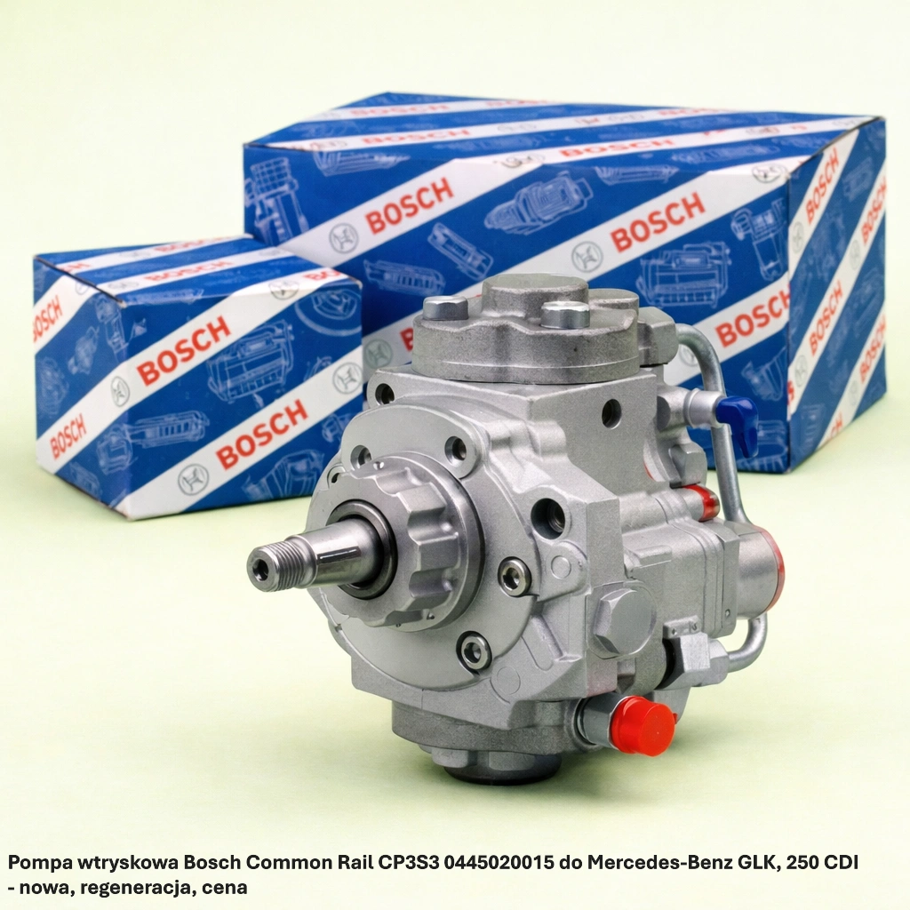 Pompa wtryskowa Bosch Common Rail CP3S3 0445020015 do Mercedes-Benz GLK, 250 CDI - nowa, regeneracja, cena