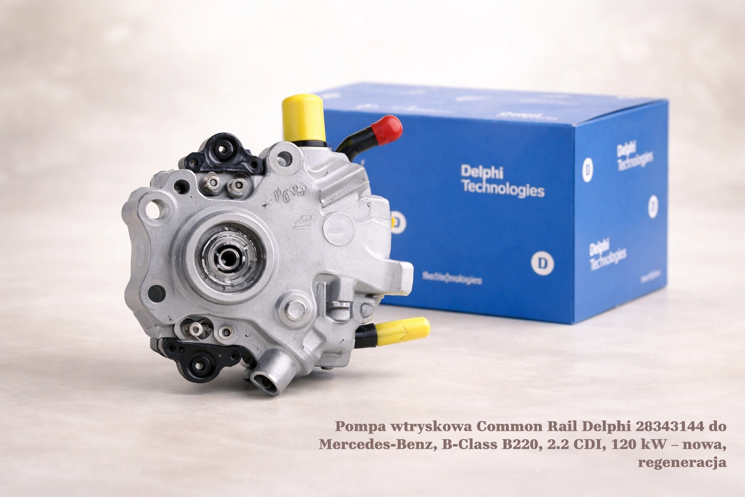 Pompa wtryskowa Common Rail Delphi 28343144 do Mercedes-Benz, B-Class B220, 2.2 CDI, 120 kW – nowa, regeneracja