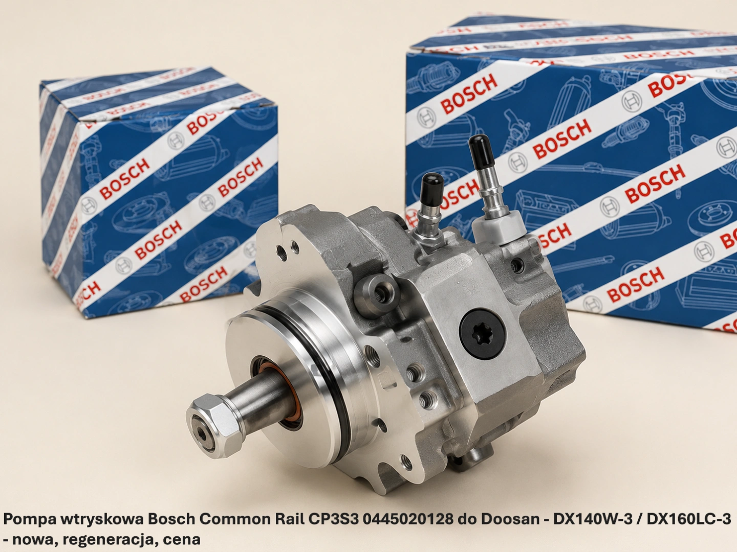 Pompa wtryskowa Bosch Common Rail CP3S3 0445020128 do Doosan - DX140W-3 / DX160LC-3 Pompa wtryskowa Bosch Common Rail CP3S3 0445020128 do Doosan - DX140W-3 / DX160LC-3 - nowa, regeneracja, cena