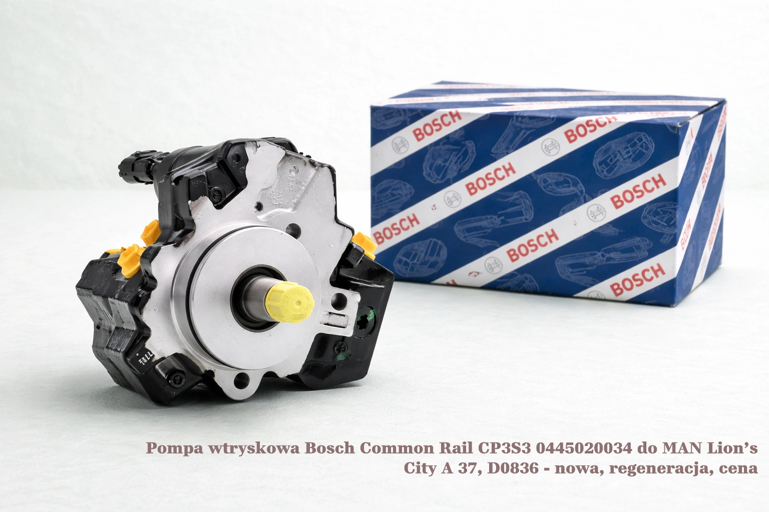 Pompa wtryskowa Bosch Common Rail CP3S3 0445020034 do MAN Lion’s City A 37, D0836 - nowa, regeneracja, cena