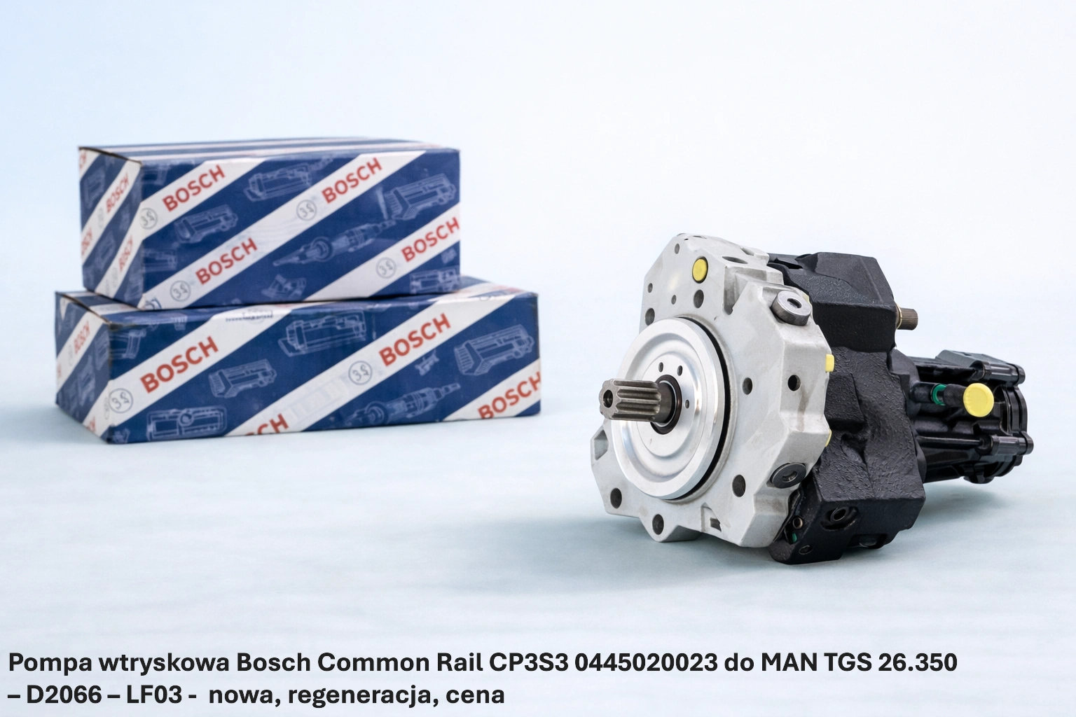 Pompa wtryskowa Bosch Common Rail CP3S3 0445020023 do MAN TGS 26.350– D2066 – LF03 -nowa, regeneracja, cena