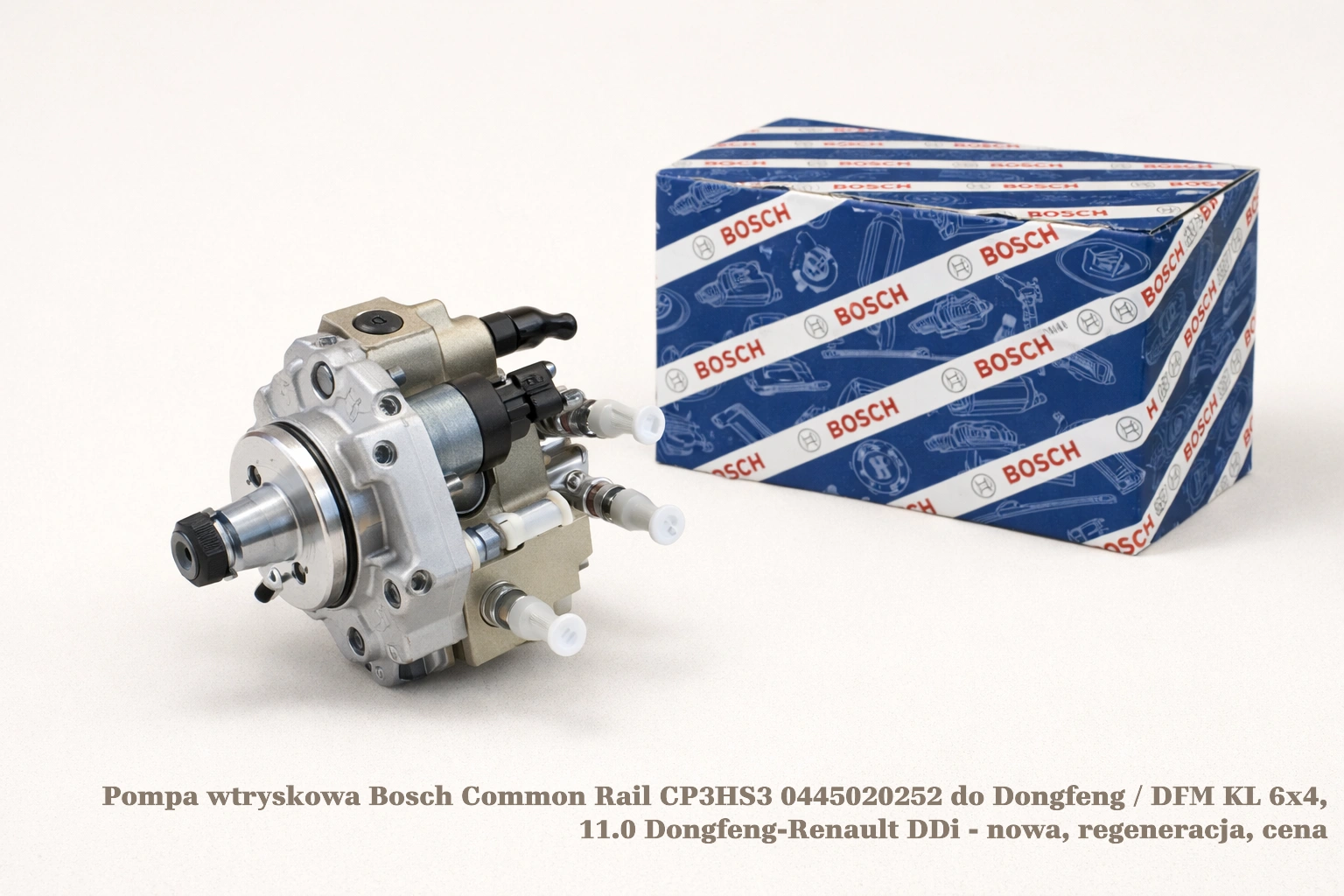 Pompa wtryskowa Bosch Common Rail CP3HS3 0445020252 do Dongfeng / DFM KL 6x4, 11.0 Dongfeng-Renault DDi Pompa wtryskowa Bosch Common Rail CP3HS3 0445020252 do Dongfeng / DFM KL 6x4, 11.0 Dongfeng-Renault DDi - nowa, regeneracja, cena