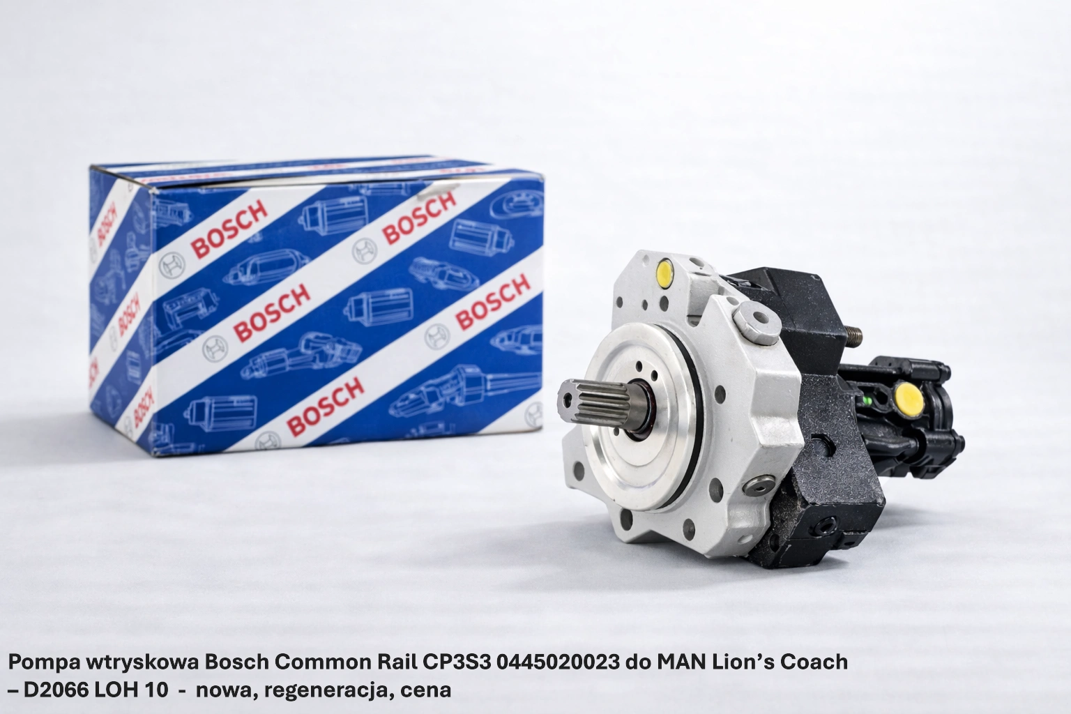 Pompa wtryskowa Bosch Common Rail CP3S3 0445020023 do MAN Lion’s Coach– D2066 LOH 10-nowa, regeneracja, cena