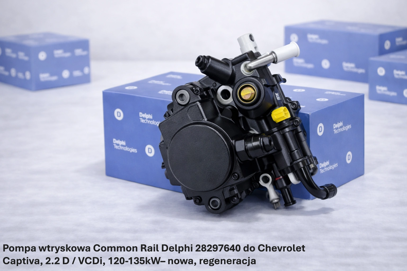 Pompa wtryskowa Common Rail Delphi 28297640 do Chevrolet Captiva, 2.2 D / VCDi, 120-135kW Pompa wtryskowa Common Rail Delphi 28297640 do Chevrolet Captiva, 2.2 D / VCDi, 120-135kW– nowa, regeneracja