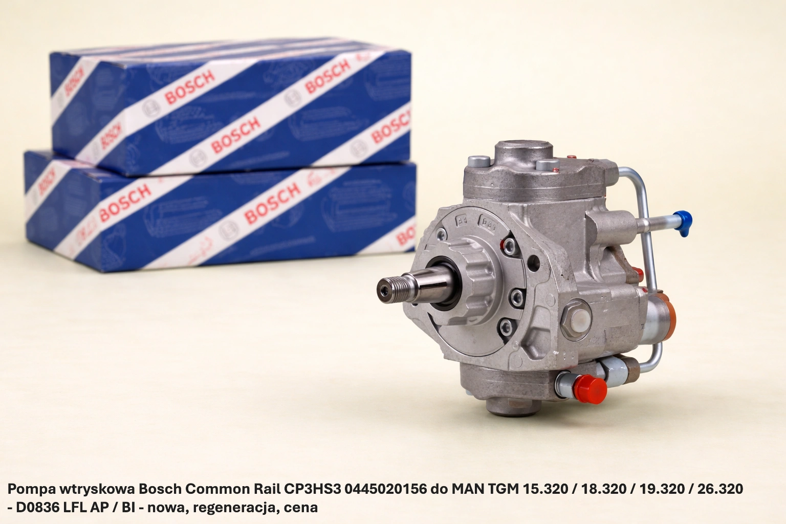 Pompa wtryskowa Bosch Common Rail CP3HS3 0445020156 do MAN TGM 15.320 / 18.320 / 19.320 / 26.320 - D0836 LFL AP / BI - nowa, regeneracja, cena