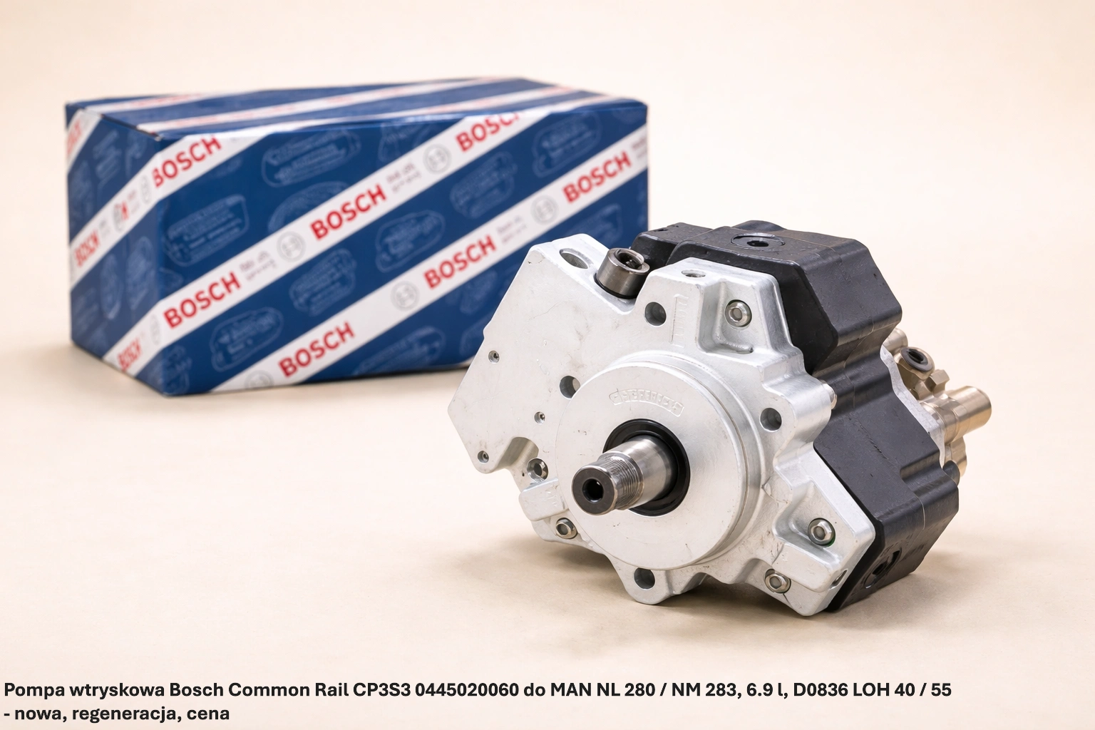 Pompa wtryskowa Bosch Common Rail CP3S3 0445020060 do MAN NL 280 / NM 283, 6.9 l, D0836 LOH 40 / 55- nowa, regeneracja, cena