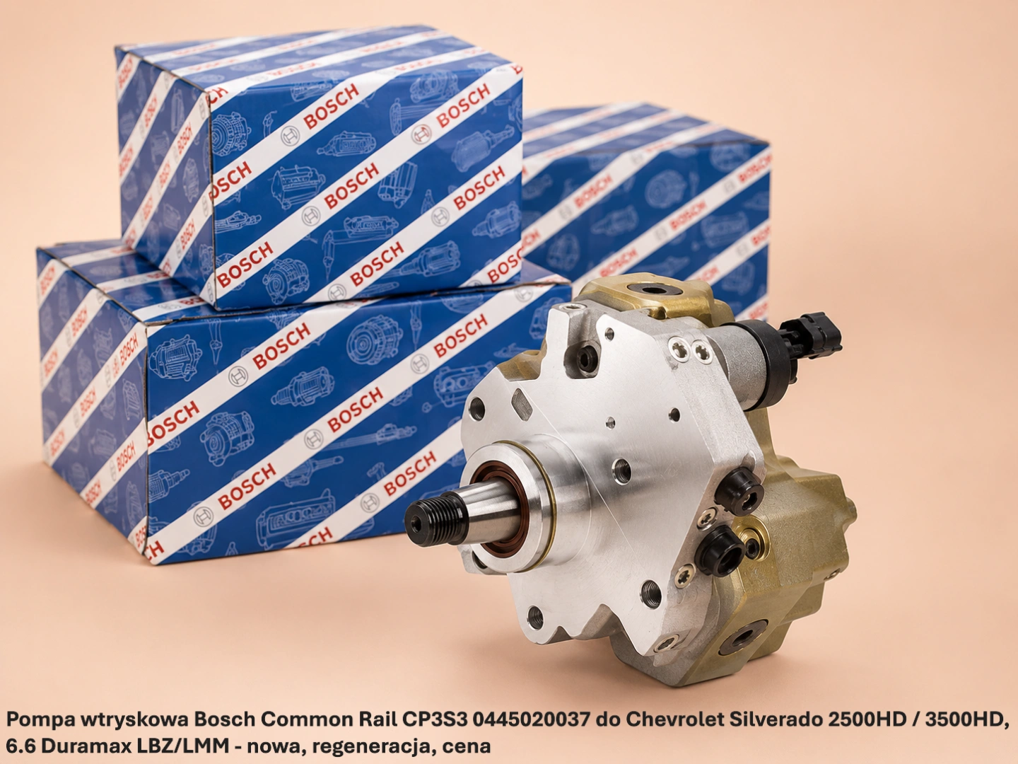 Pompa wtryskowa Bosch Common Rail CP3S3 0445020037 do Chevrolet Silverado 2500HD / 3500HD, 6.6 Duramax LBZ/LMM-nowa, regeneracja, cena
