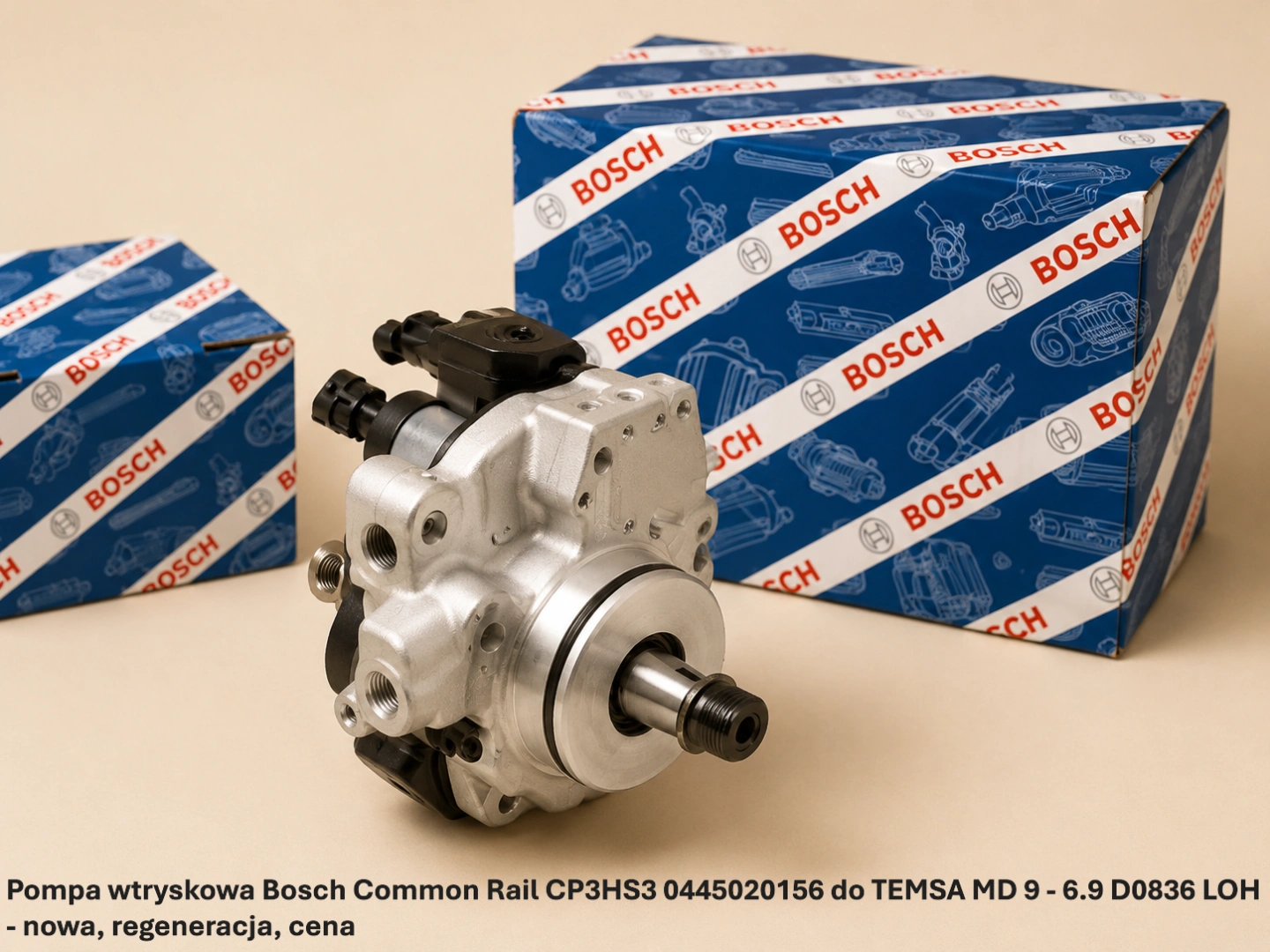 Pompa wtryskowa Bosch Common Rail CP3HS3 0445020156 do TEMSA MD 9 - 6.9 D0836 LOH - nowa, regeneracja, cena