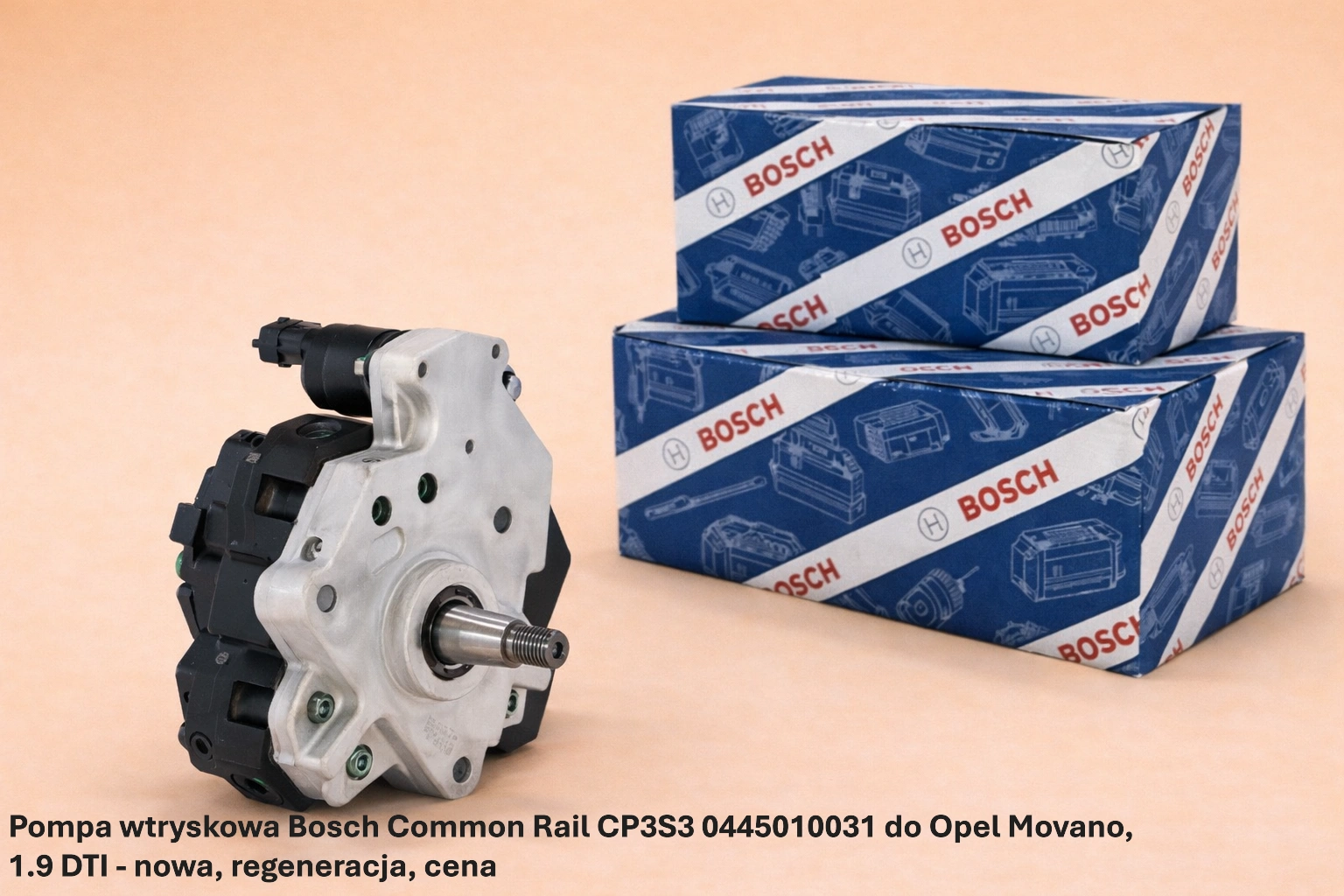 Pompa wtryskowa Bosch Common Rail CP3S3 0445010031 do Opel Movano, 1.9 DTI - nowa, regeneracja, cena