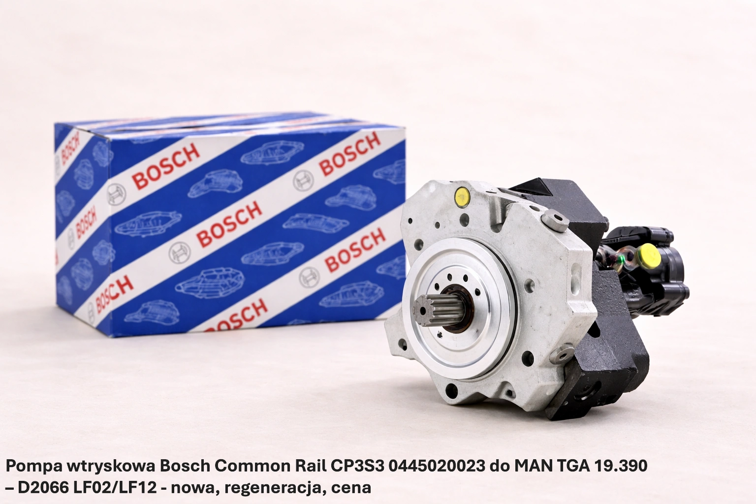 Pompa wtryskowa Bosch Common Rail CP3S3 0445020023 do MAN TGA 19.390 – D2066 LF02/LF12 - nowa, regeneracja, cena