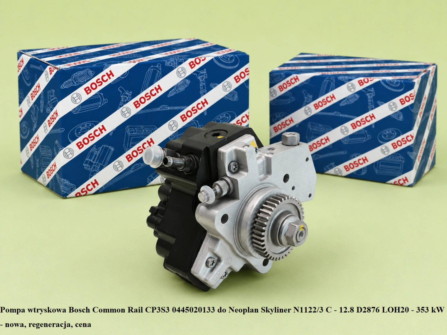 Pompa wtryskowa Bosch Common Rail CP3S3 0445020133 do Neoplan Skyliner N1122/3 C - 12.8 D2876 LOH20 - 353 kW - nowa, regeneracja, cena