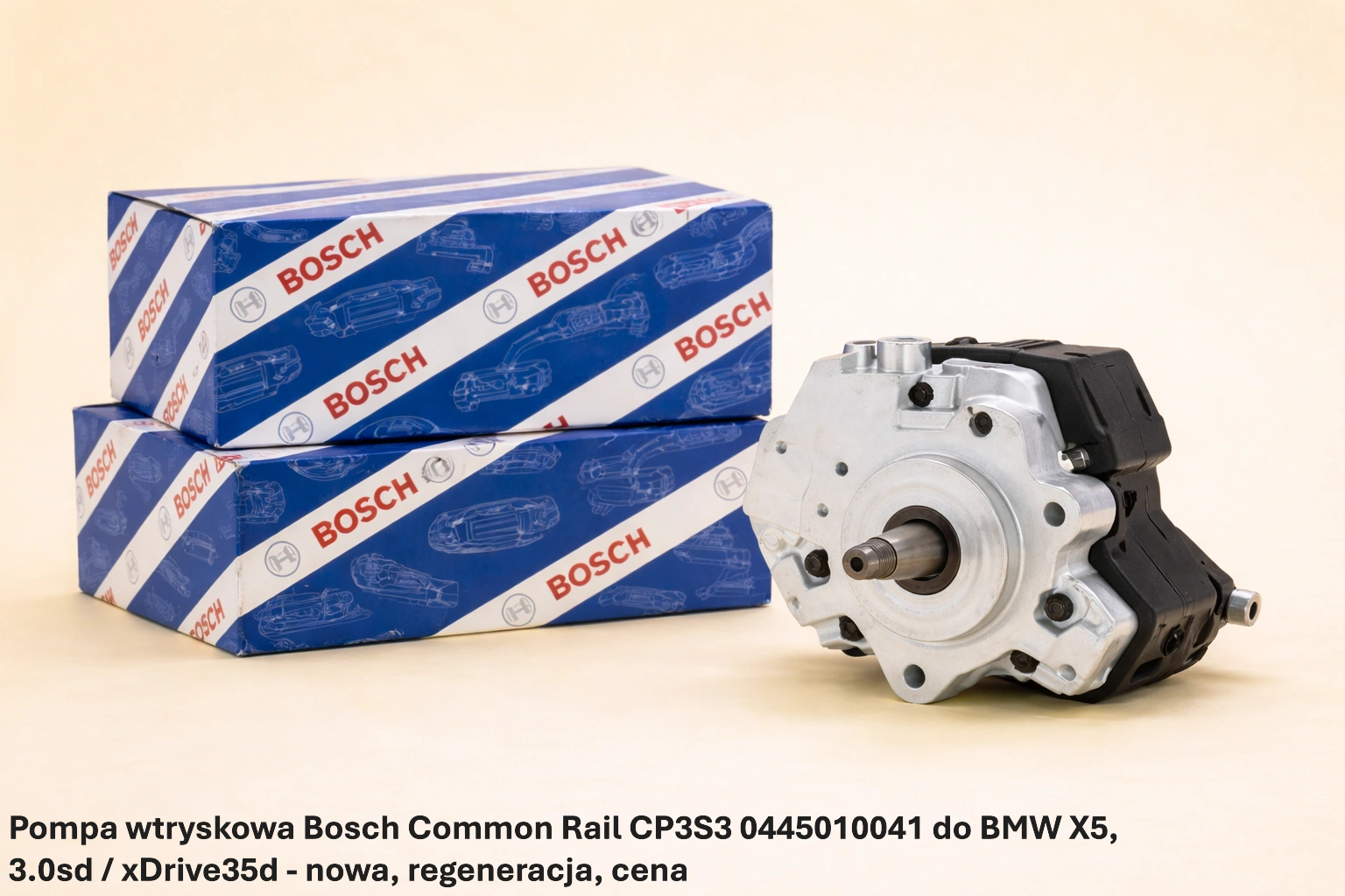 Pompa wtryskowa Bosch Common Rail CP3S3 0445010041 do BMW X5, 3.0sd / xDrive35d - nowa, regeneracja, cena