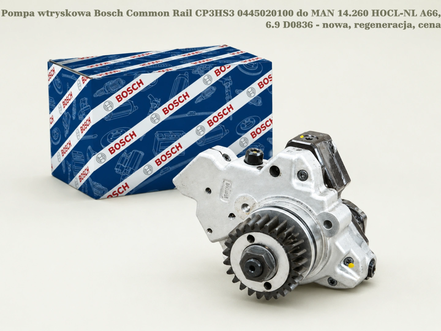 Pompa wtryskowa Bosch Common Rail CP3HS3 0445020100 do MAN 14.260 HOCL-NL A66, 6.9 D0836 - nowa, regeneracja, cena