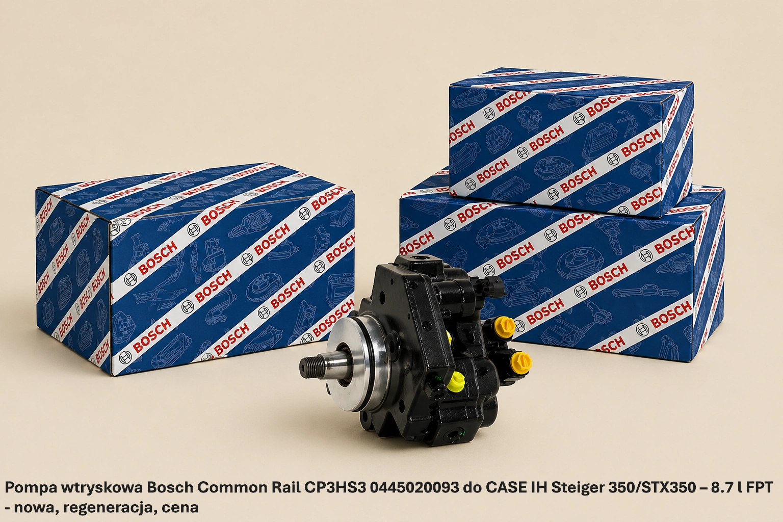 Pompa wtryskowa Bosch Common Rail CP3HS3 0445020093 do CASE IH Steiger 350/STX350 – 8.7 l FPT - nowa, regeneracja, cena