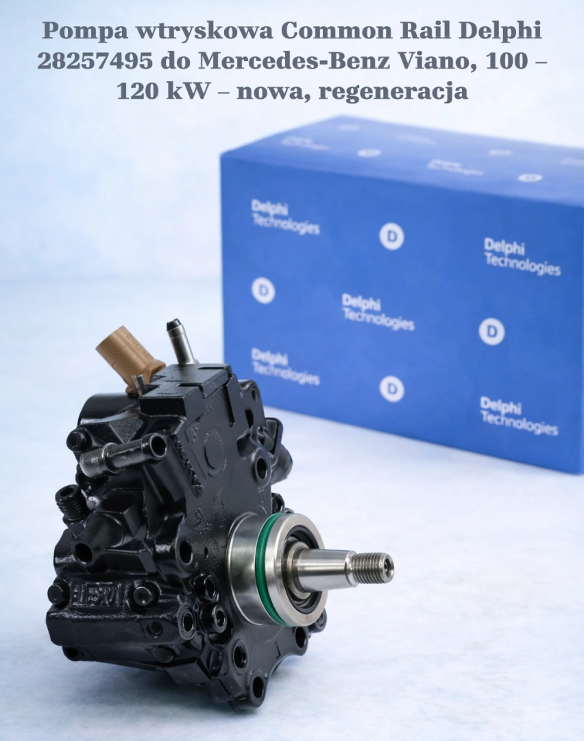 Pompa wtryskowa Common Rail Delphi 28257495 do Mercedes-Benz Viano, 100 – 120 kW – nowa, regeneracja