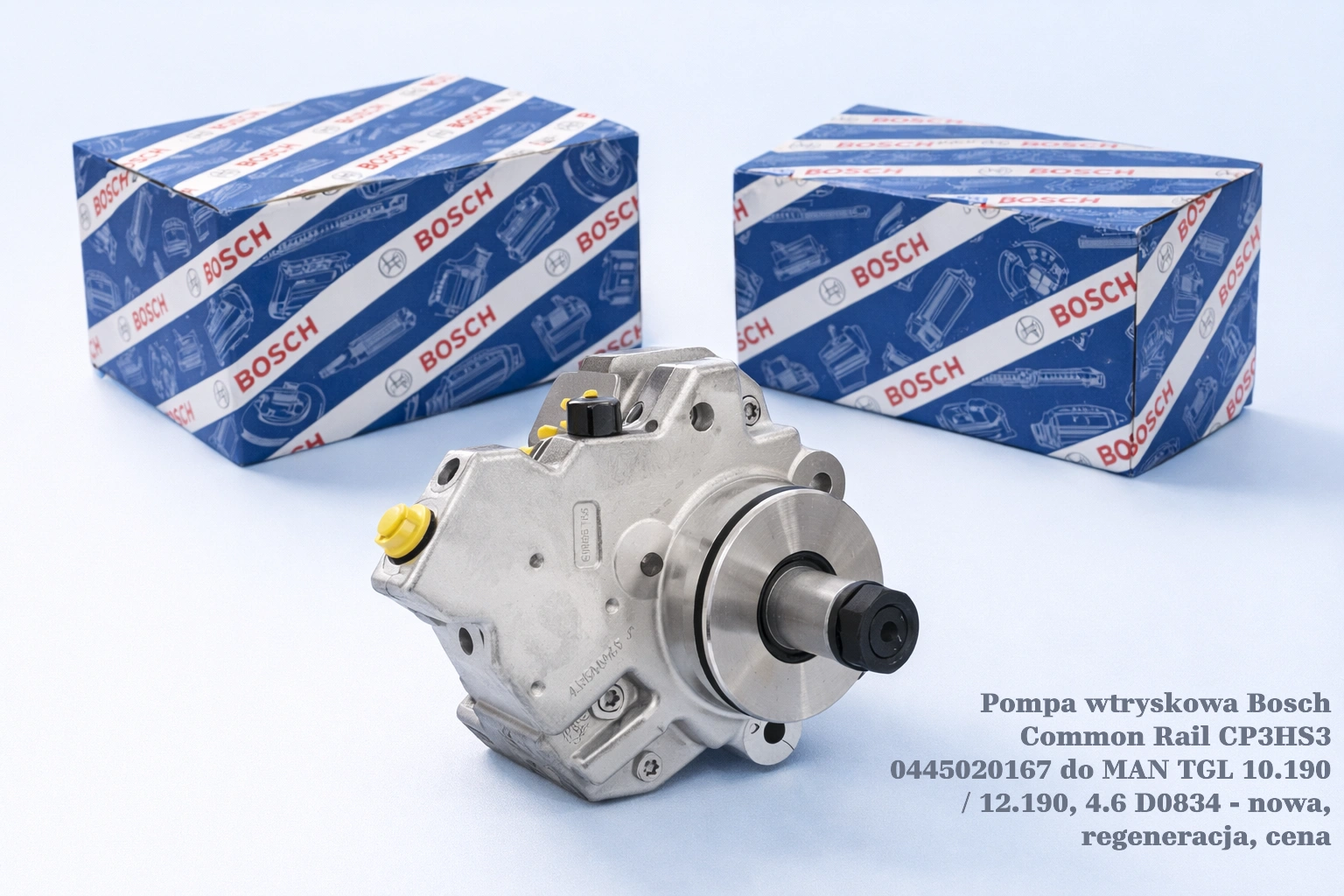 Pompa wtryskowa Bosch Common Rail CP3HS3 0445020167 do MAN TGL 10.190 / 12.190, 4.6 D0834 - nowa, regeneracja, cena