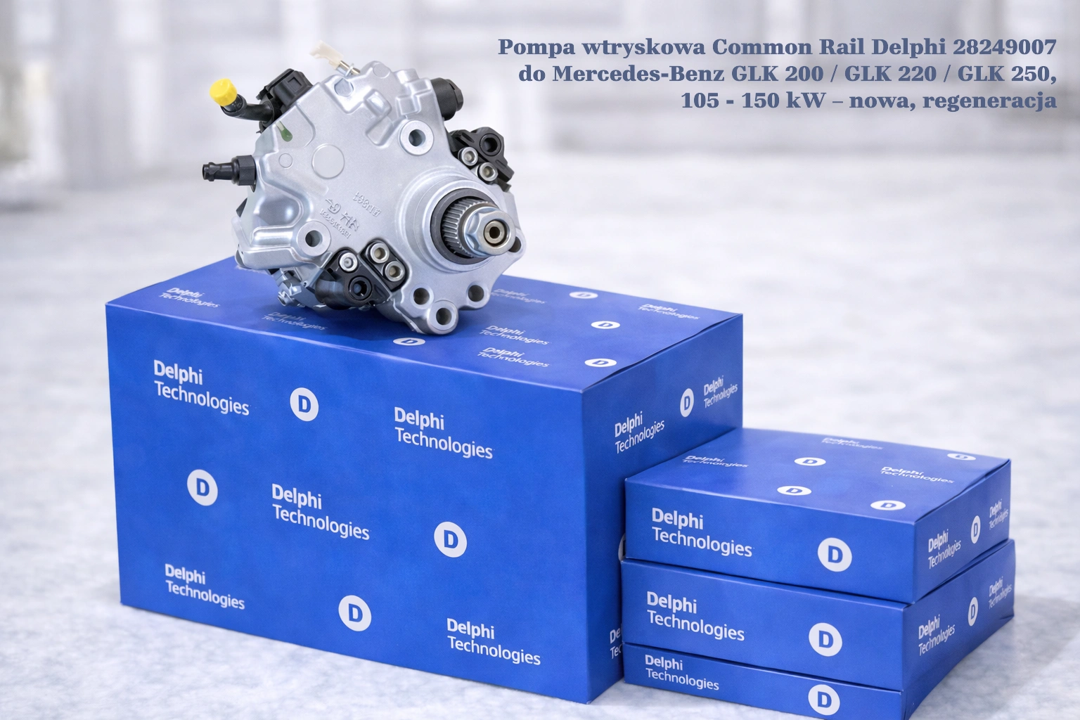 Pompa wtryskowa Common Rail Delphi 28249007 do Mercedes-Benz GLK 200 / GLK 220 / GLK 250, 105 - 150 kW Pompa wtryskowa Common Rail Delphi 28249007 do Mercedes-Benz GLK 200 / GLK 220 / GLK 250, 105 - 150 kW – nowa, regeneracja