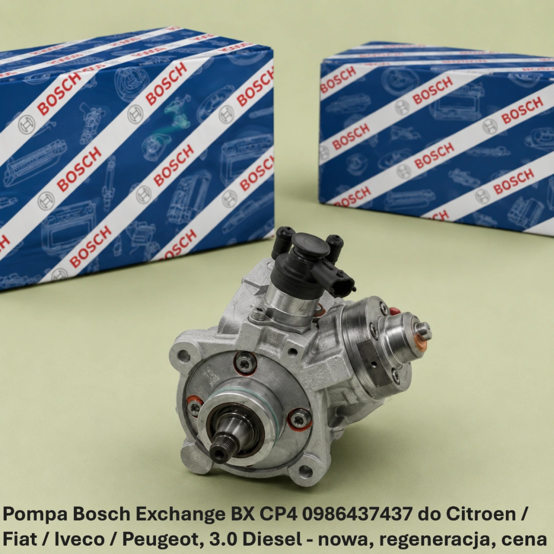 Pompa Bosch Exchange BX CP4 0986437437 do Citroen / Fiat / Iveco / Peugeot, 3.0 Diesel 