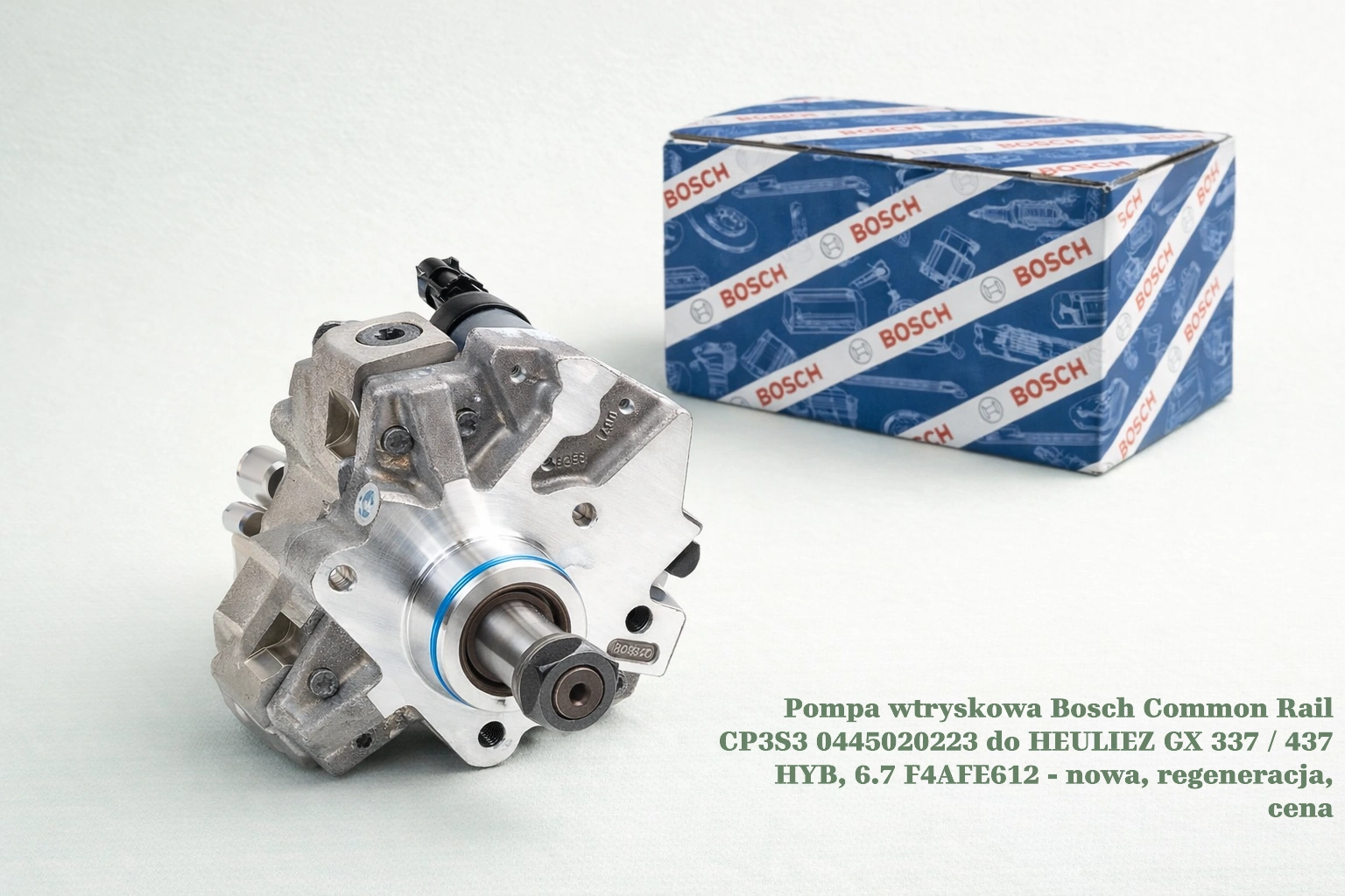 Pompa wtryskowa Bosch Common Rail CP3S3 0445020223 do HEULIEZ GX 337 / 437 HYB, 6.7 F4AFE612 - nowa, regeneracja, cena