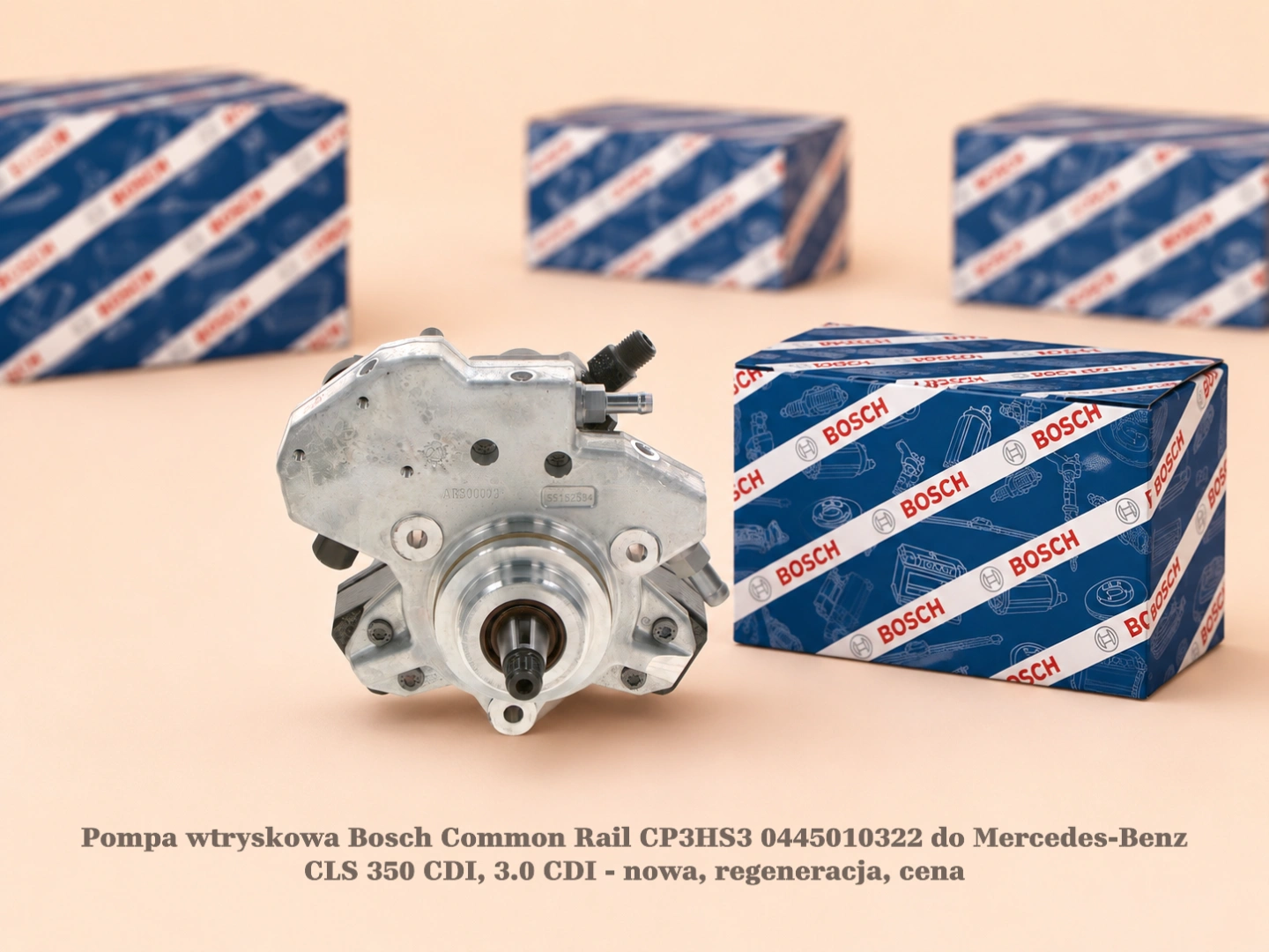 Pompa wtryskowa Bosch Common Rail CP3HS3 0445010322 do Mercedes-Benz CLS 350 CDI, 3.0 CDI Pompa wtryskowa Bosch Common Rail CP3HS3 0445010322 do Mercedes-Benz CLS 350 CDI, 3.0 CDI - nowa, regeneracja, cena