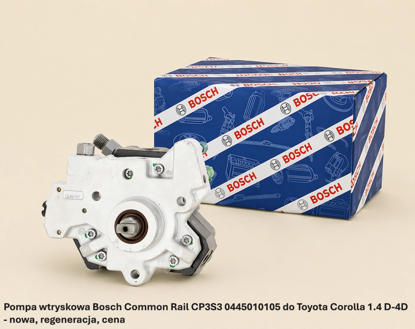 Pompa wtryskowa Bosch Common Rail CP3S3 0445010105 do Toyota Corolla 1.4 D-4D - nowa, regeneracja, cena