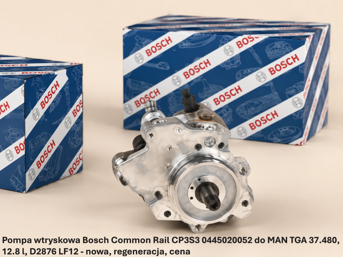 Pompa wtryskowa Bosch Common Rail CP3S3 0445020052 do MAN TGA 37.480, 12.8 l, D2876 LF12 Pompa wtryskowa Bosch Common Rail CP3S3 0445020052 do MAN TGA 37.480, 12.8 l, D2876 LF12 - nowa, regeneracja, cena