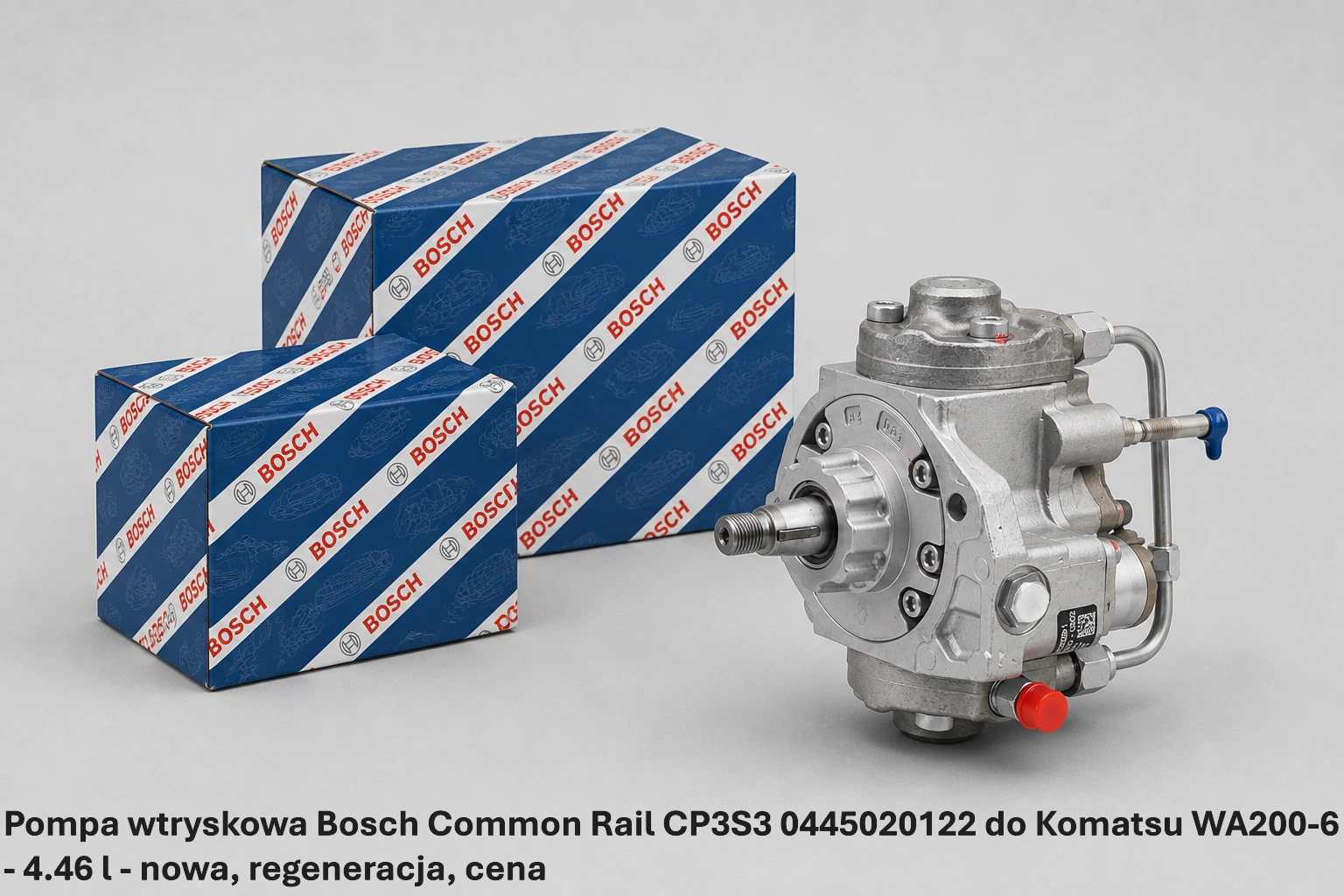 Pompa wtryskowa Bosch Common Rail CP3S3 0445020122 do Komatsu WA200-6 - 4.46 l - nowa, regeneracja, cena