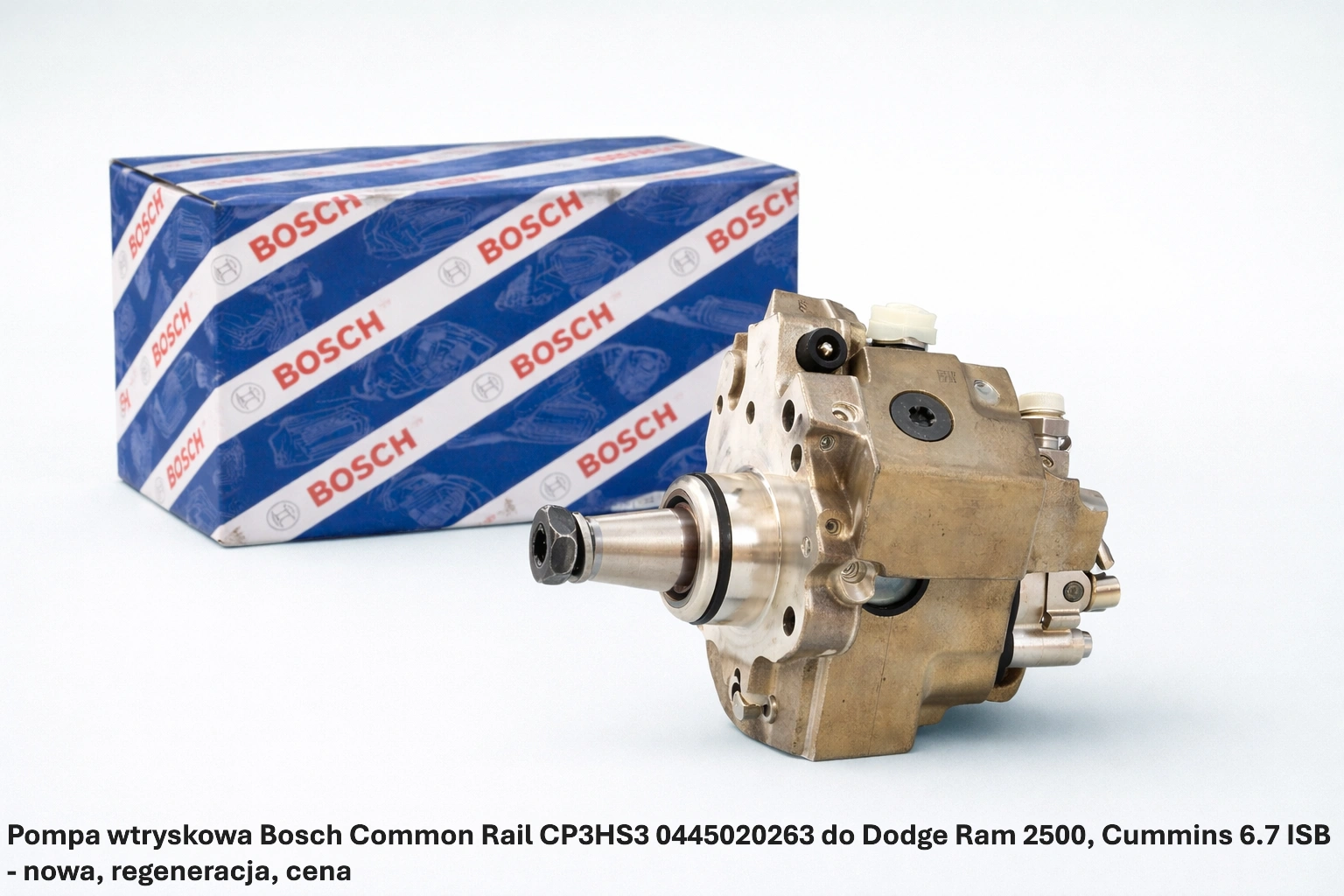 Pompa wtryskowa Bosch Common Rail CP3HS3 0445020263 do Dodge Ram 2500, Cummins 6.7 ISB - nowa, regeneracja, cena