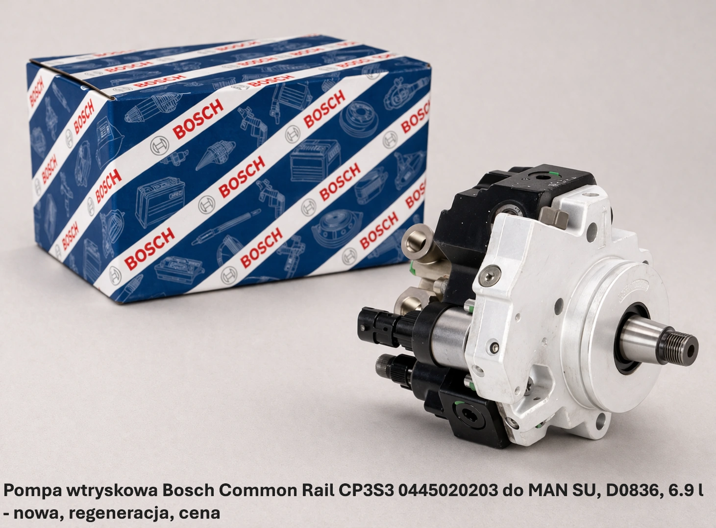 Pompa wtryskowa Bosch Common Rail CP3S3 0445020203 do MAN SU, D0836, 6.9 l Pompa wtryskowa Bosch Common Rail CP3S3 0445020203 do MAN SU, D0836, 6.9 l - no-wa, regeneracja, cena