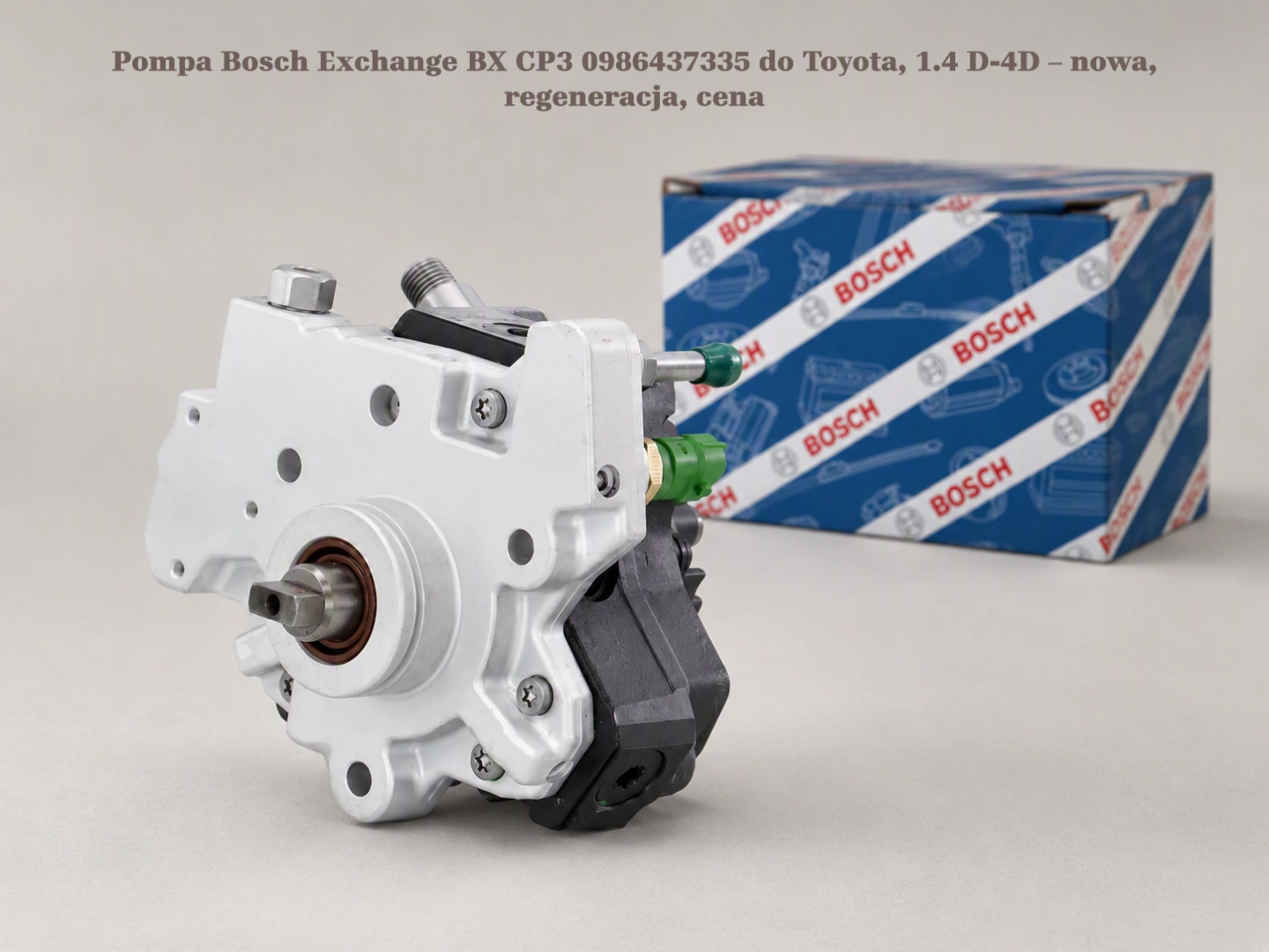 Pompa Bosch Exchange BX CP3 0986437335 do Toyota, 1.4 D-4D – nowa, regeneracja, cena