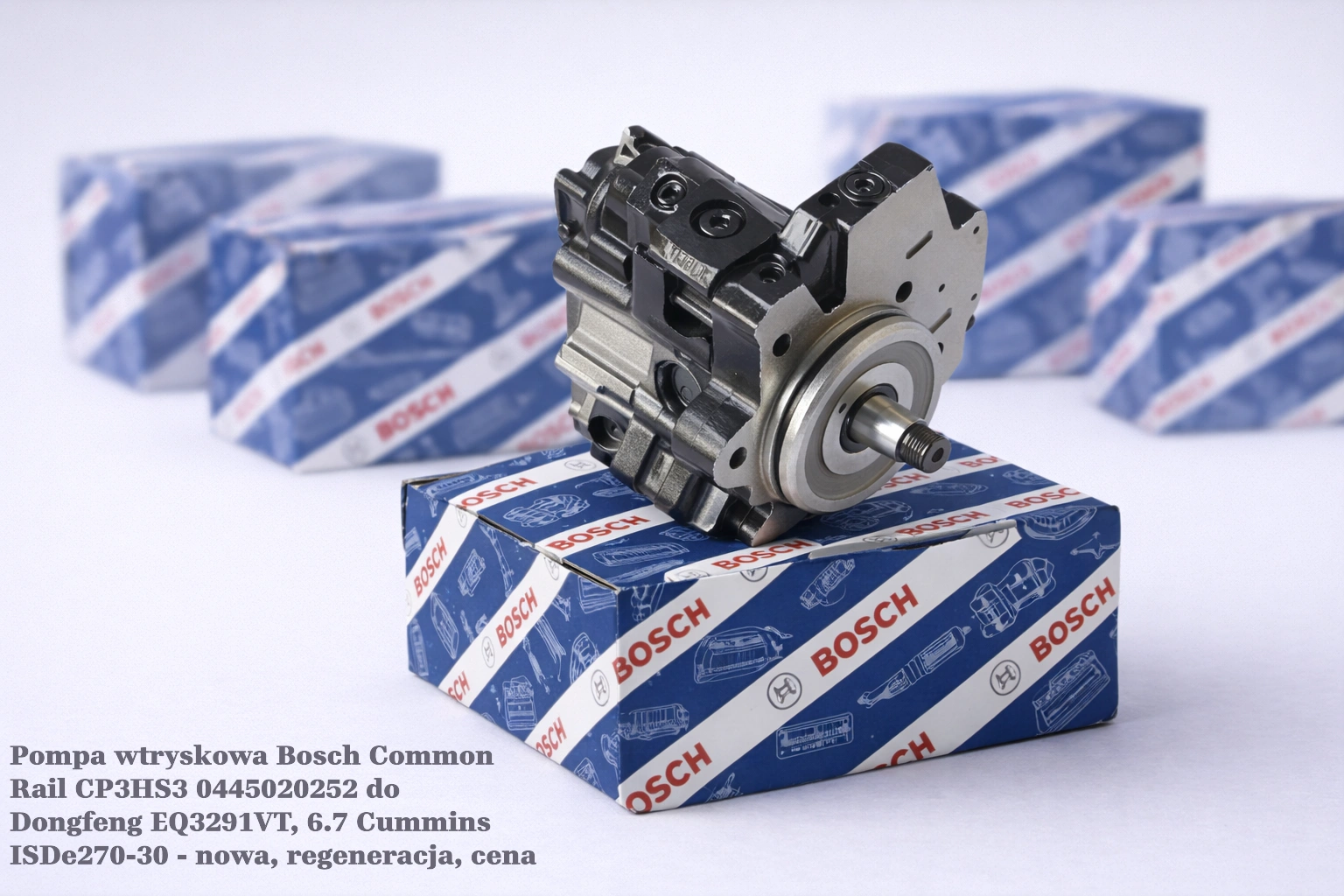 Pompa wtryskowa Bosch Common Rail CP3HS3 0445020252 do Dongfeng EQ3291VT, 6.7 Cummins ISDe270-30 Pompa wtryskowa Bosch Common Rail CP3HS3 0445020252 do Dongfeng EQ3291VT, 6.7 Cummins ISDe270-30 - nowa, regeneracja, cena