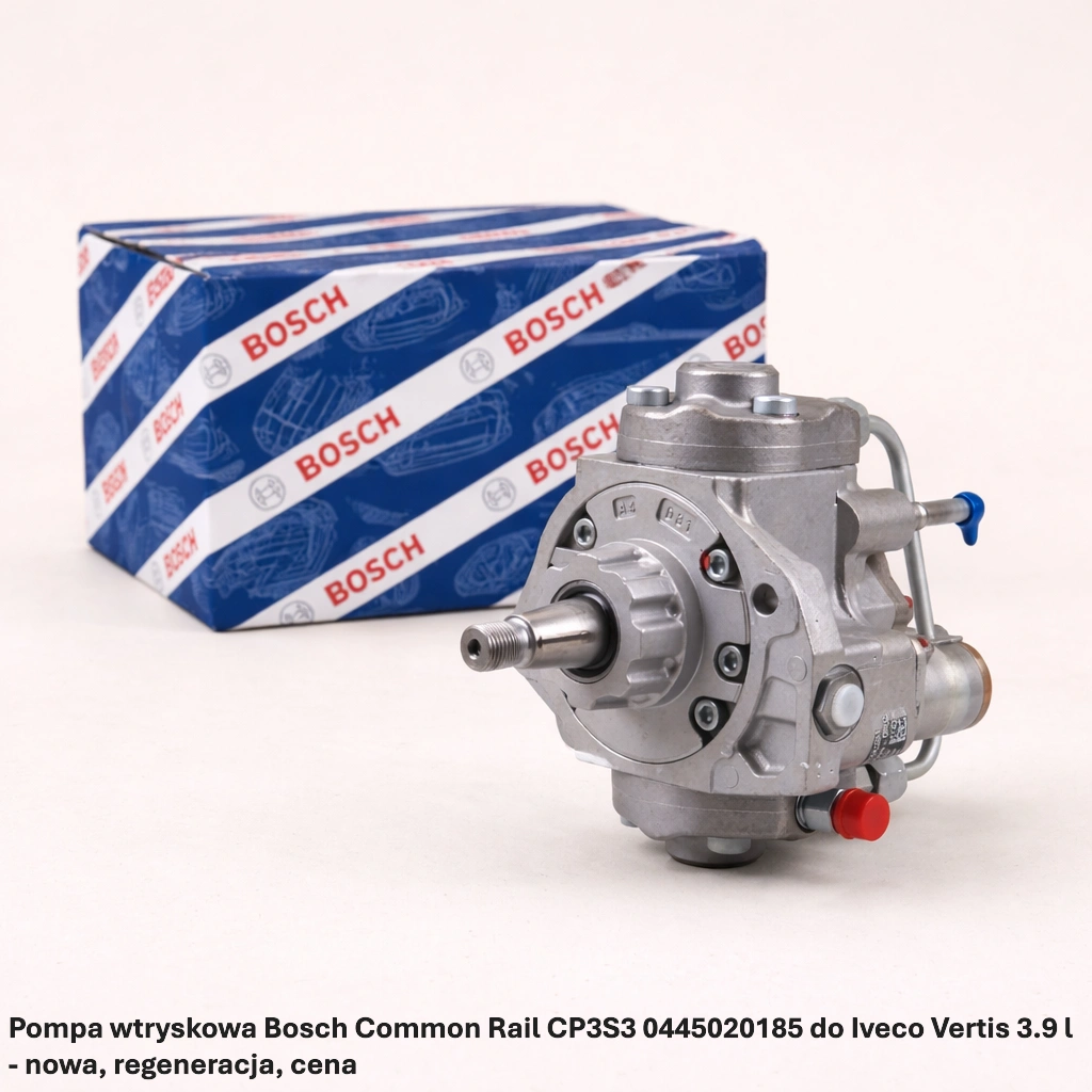 Pompa wtryskowa Bosch Common Rail CP3S3 0445020185 do Iveco Vertis 3.9 l - nowa, re-generacja, cena