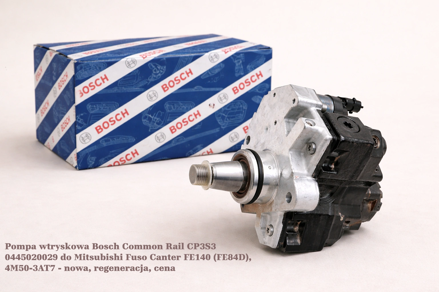 Pompa wtryskowa Bosch Common Rail CP3S3 0445020029 do Mitsubishi Fuso Canter FE140 (FE84D), 4M50-3AT7 - nowa, regeneracja, cena