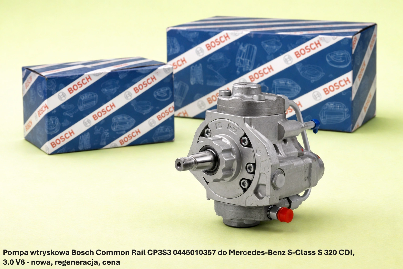 Pompa wtryskowa Bosch Common Rail CP3S3 0445010357 do Mercedes-Benz S-Class S 320 CDI, 3.0 V6 Pompa wtryskowa Bosch Common Rail CP3S3 0445010357 do Mercedes-Benz S-Class S 320 CDI, 3.0 V6 - nowa, regeneracja, cena