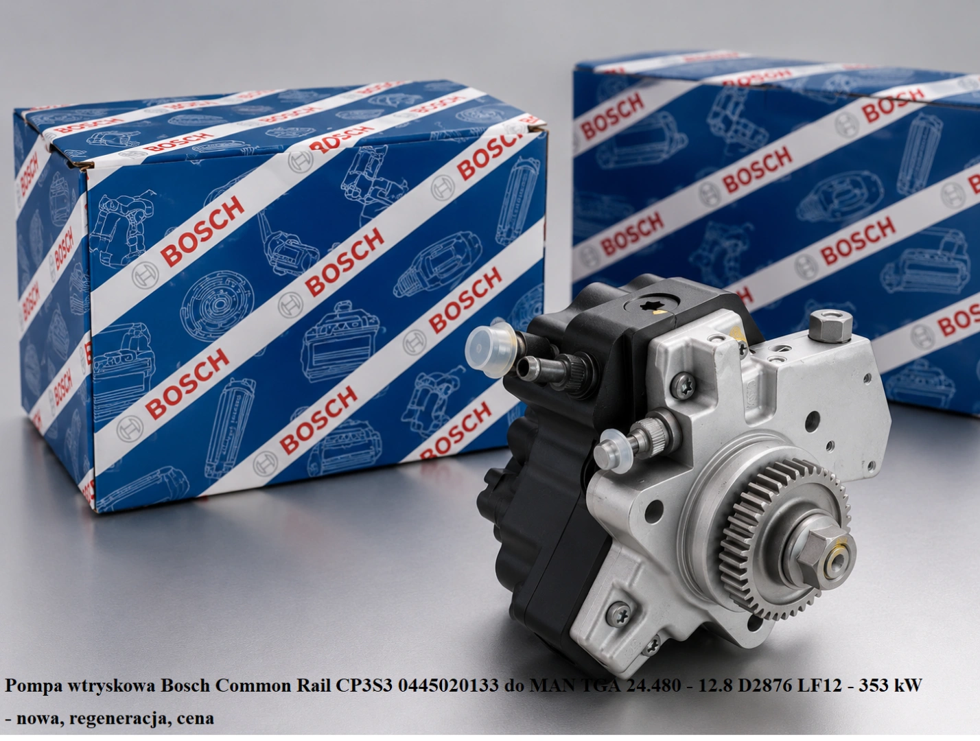 Pompa wtryskowa Bosch Common Rail CP3S3 0445020133 do MAN TGA 24.480 - 12.8 D2876 LF12 - 353 kW Pompa wtryskowa Bosch Common Rail CP3S3 0445020133 do MAN TGA 24.480 - 12.8 D2876 LF12 - 353 kW - nowa, regeneracja, cena