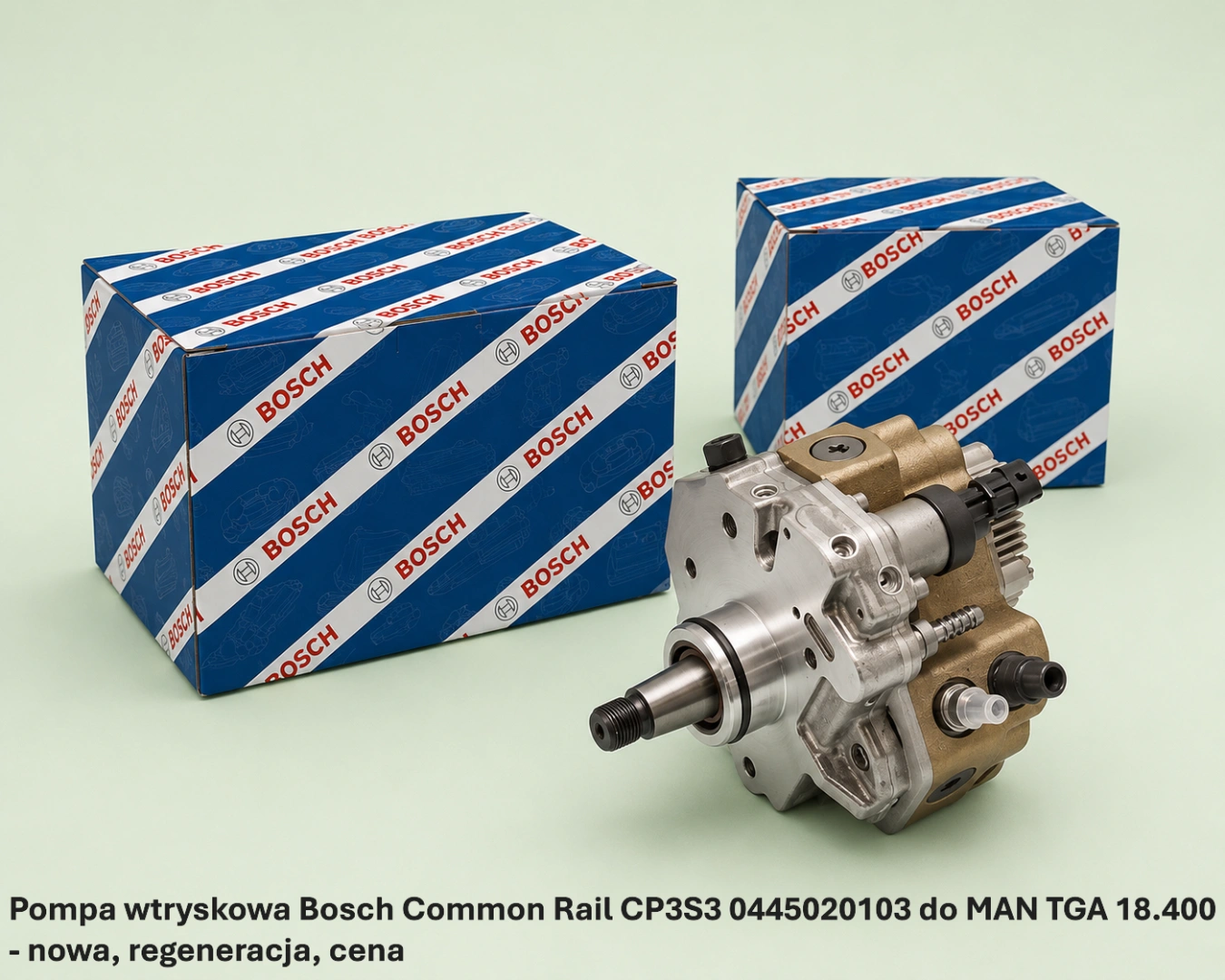 Pompa wtryskowa Bosch Common Rail CP3S3 0445020103 do MAN TGA 18.400 Pompa wtryskowa Bosch Common Rail CP3S3 0445020103 do MAN TGA 18.400 - nowa, regeneracja, cena