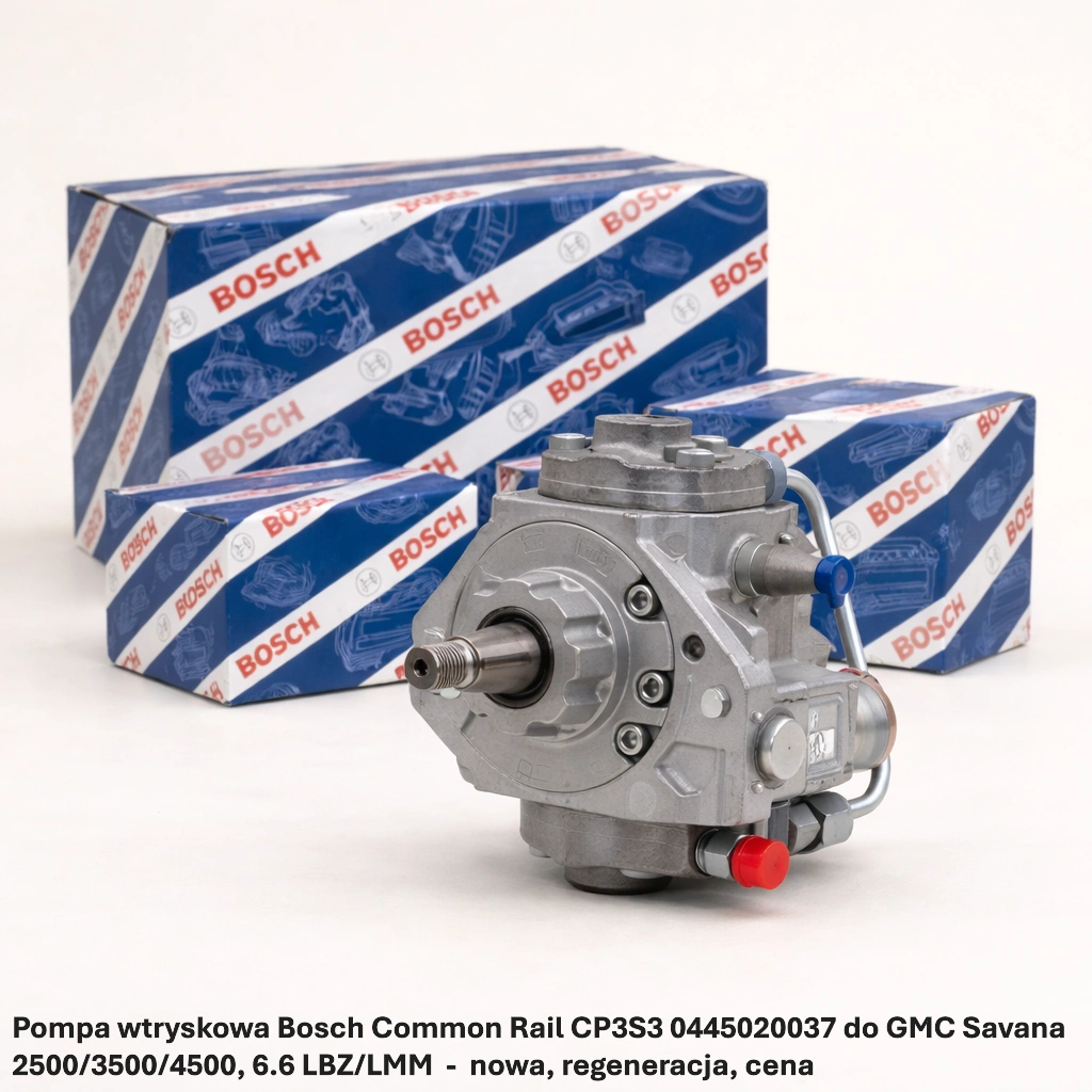 Pompa wtryskowa Bosch Common Rail CP3S3 0445020037 do GMC Savana 2500/3500/4500, 6.6 LBZ/LMM-nowa, regeneracja, cena