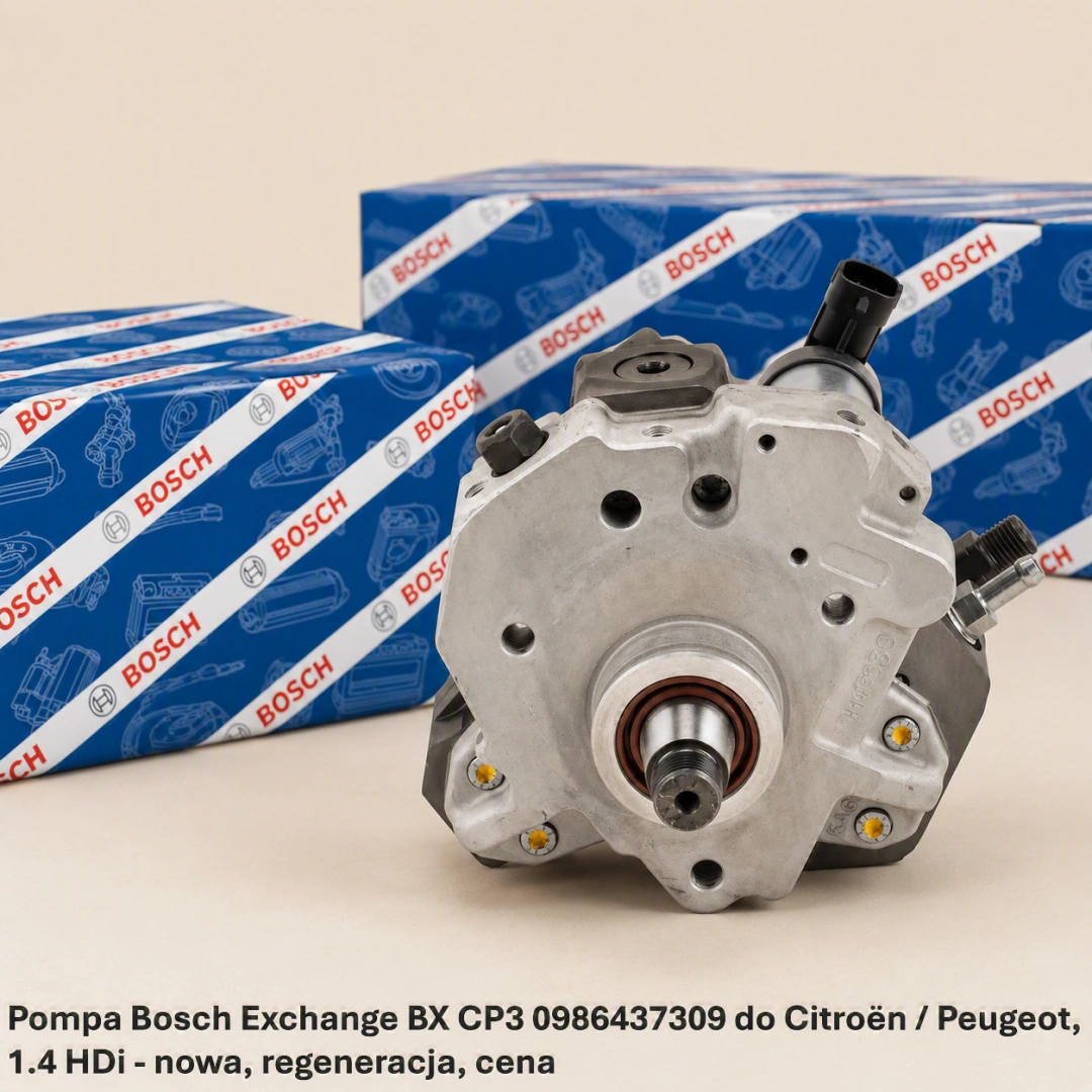 Pompa Bosch Exchange BX CP3 0986437309 do Citroën / Peugeot, 1.4 HDi - nowa, regeneracja, cena