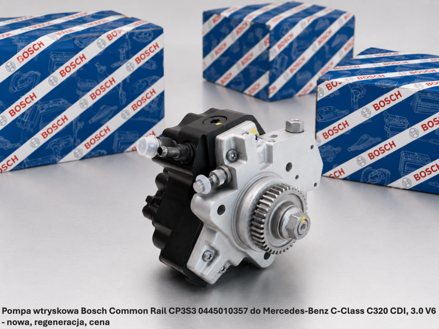 Pompa wtryskowa Bosch Common Rail CP3S3 0445010357 do Mercedes-Benz C-Class C320 CDI, 3.0 V6 - nowa, regeneracja, cena