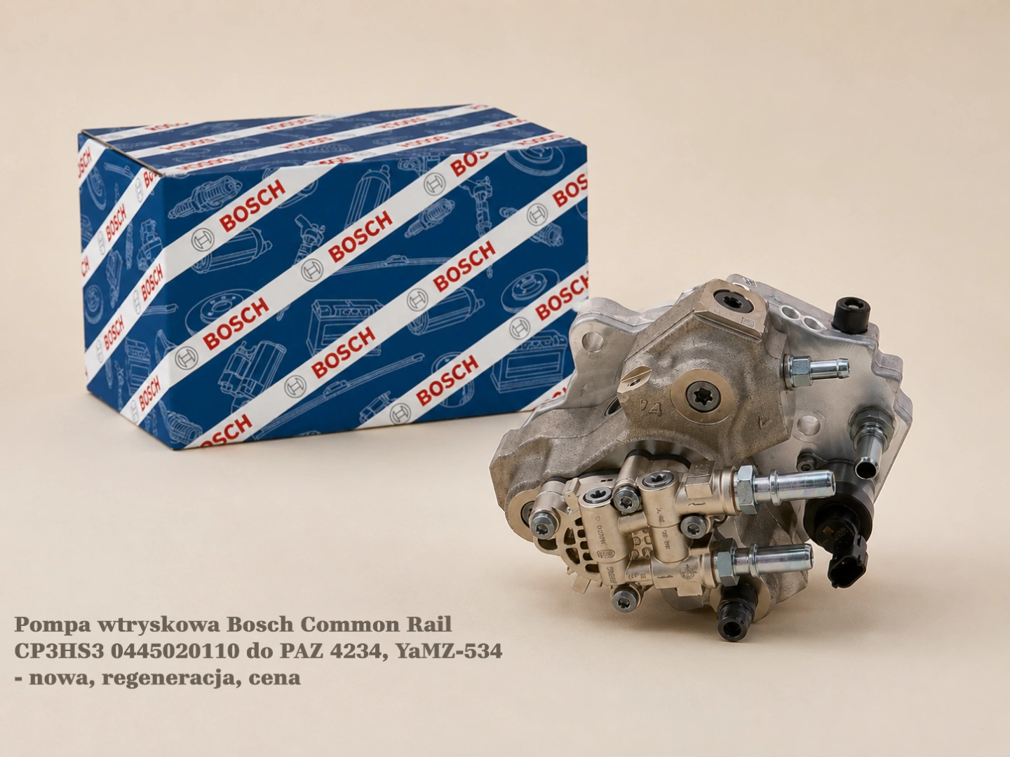 Pompa wtryskowa Bosch Common Rail CP3HS3 0445020110 do PAZ 4234, YaMZ-534 - nowa, regeneracja, cena