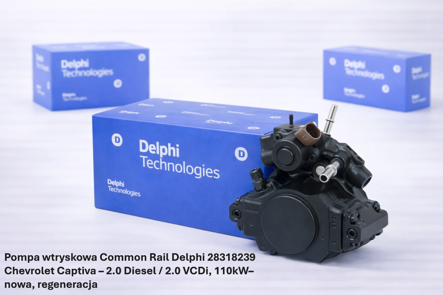 Pompa wtryskowa Common Rail Delphi 28318239 Chevrolet Captiva – 2.0 Diesel / 2.0 VCDi, 110kW Pompa wtryskowa Common Rail Delphi 28318239 Chevrolet Captiva – 2.0 Diesel / 2.0 VCDi, 110kW– nowa, regeneracja