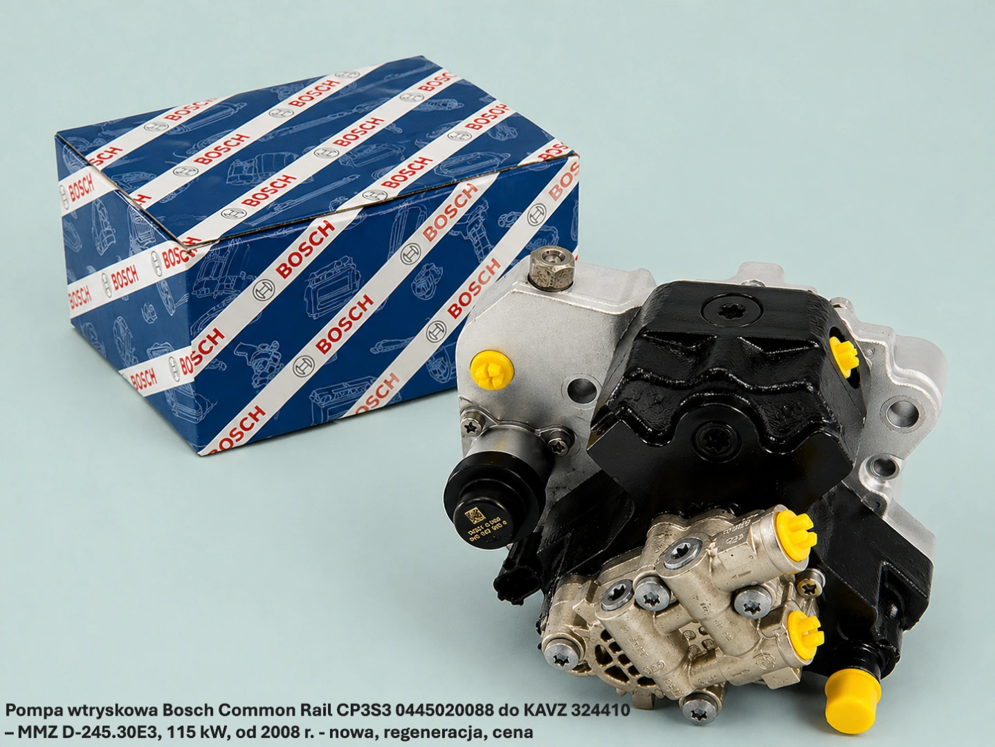Pompa wtryskowa Bosch Common Rail CP3S3 0445020088 do KAVZ 324410 – MMZ D-245.30E3, 115 kW, od 2008 r. - nowa, regeneracja, cena