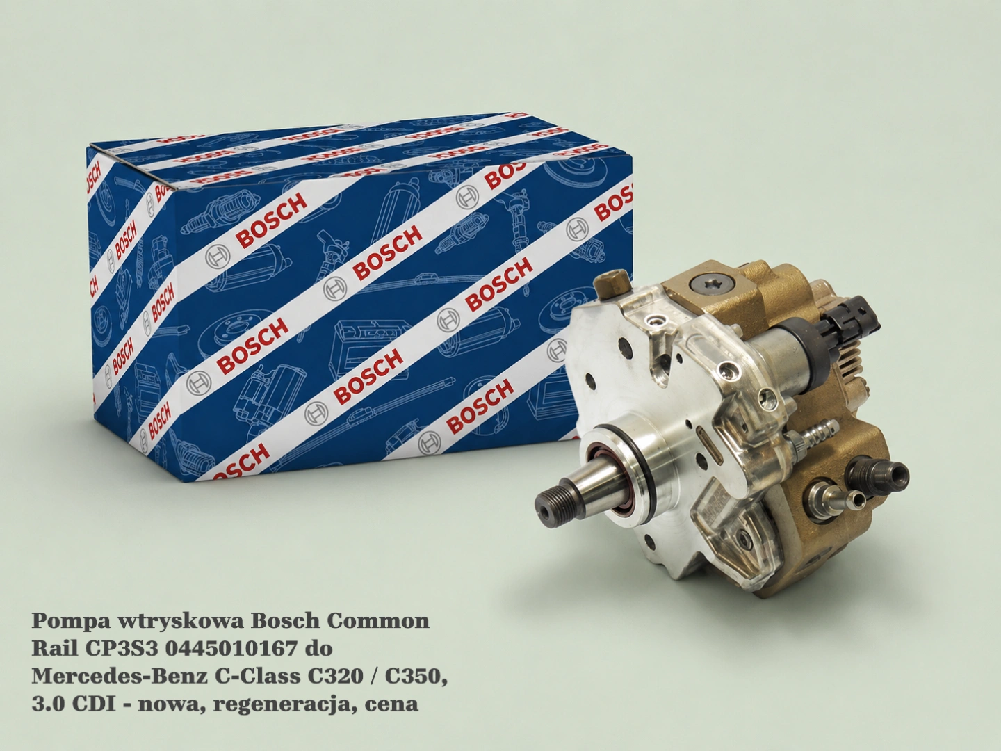 Pompa wtryskowa Bosch Common Rail CP3S3 0445010167 do Mercedes-Benz C-Class C320 / C350, 3.0 CDI